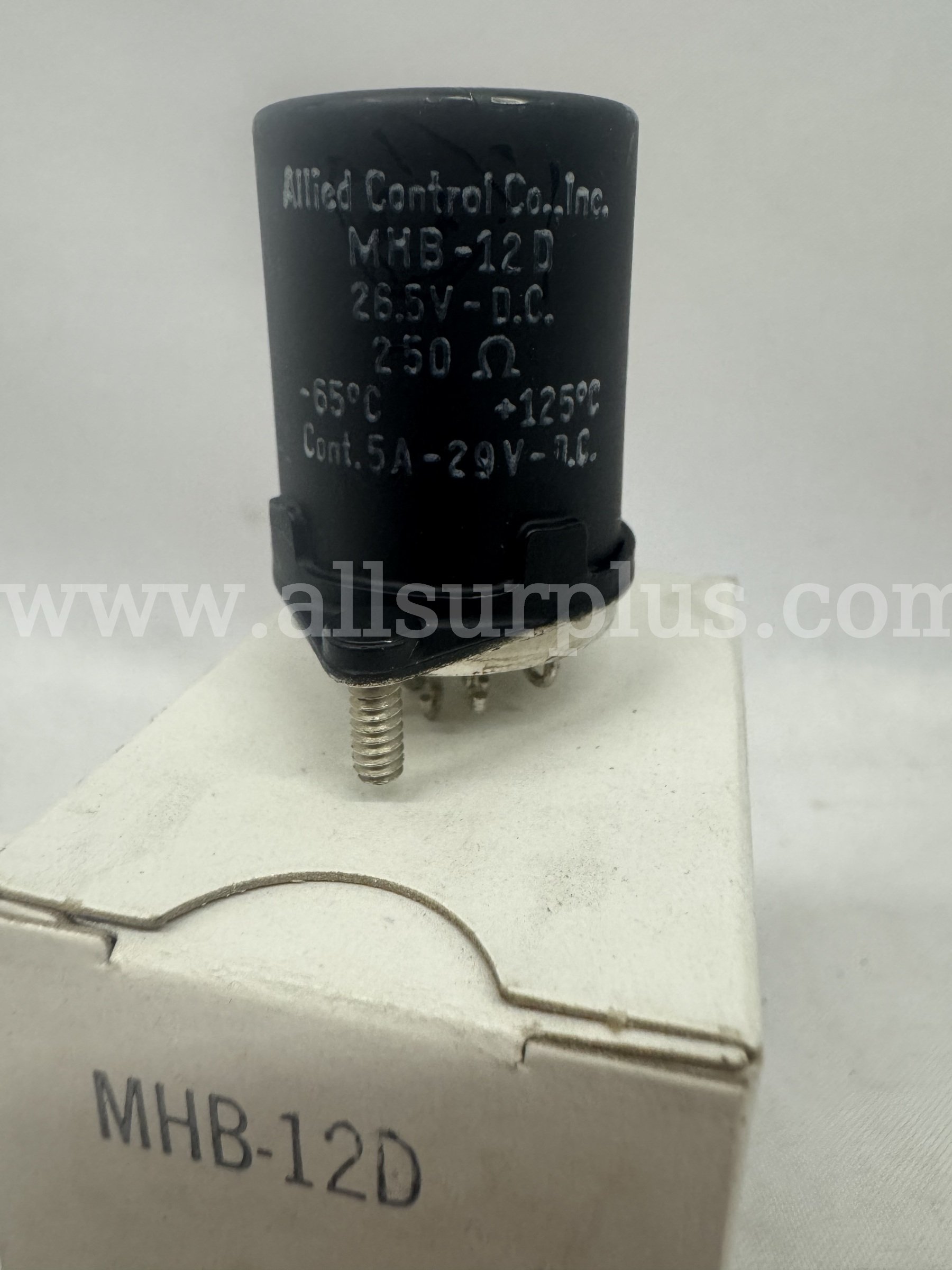 *NEW* (LOT OF 5) ALLIED CONTROL CO. MHB-12D RELAY   Government Surplus Auction - Photo #6