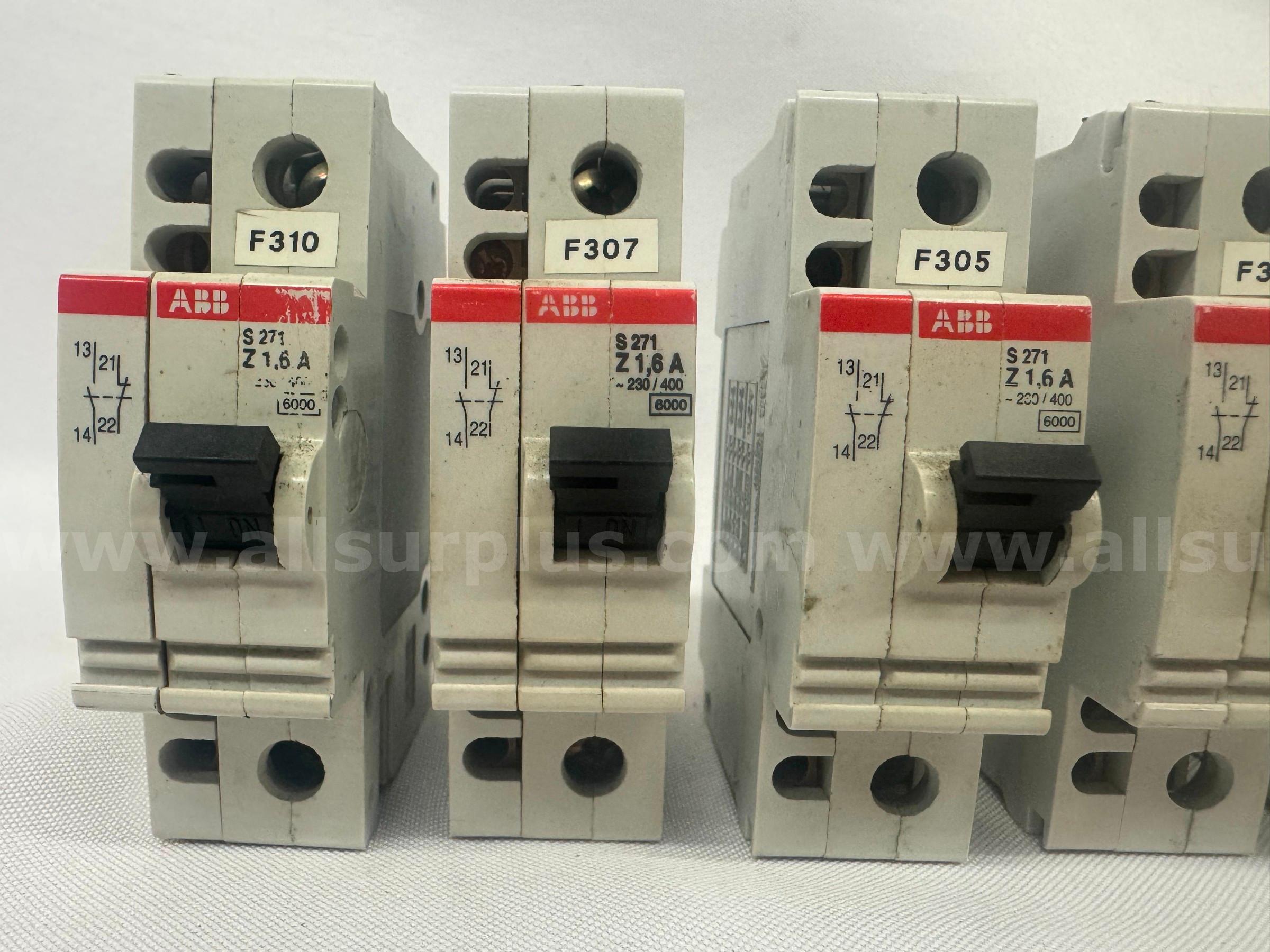 (LOT OF 6) ABB S 271 Z1 CIRCUIT BREAKER 6A 1-POLE  271 Government Surplus Auction - Photo #2