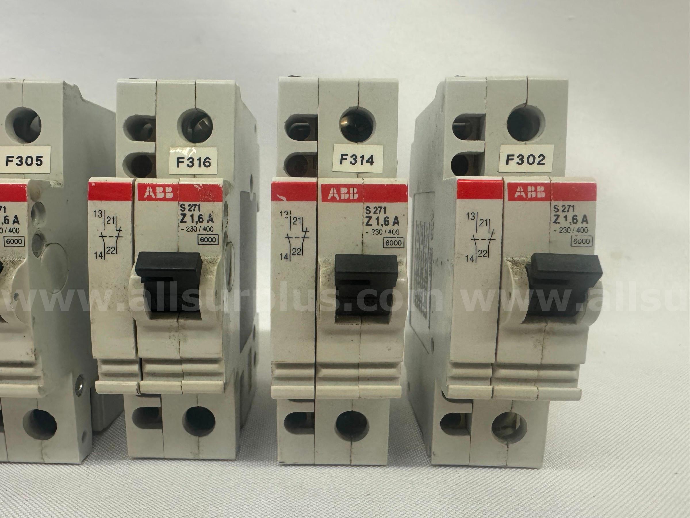 (LOT OF 6) ABB S 271 Z1 CIRCUIT BREAKER 6A 1-POLE  271 Government Surplus Auction - Photo #3