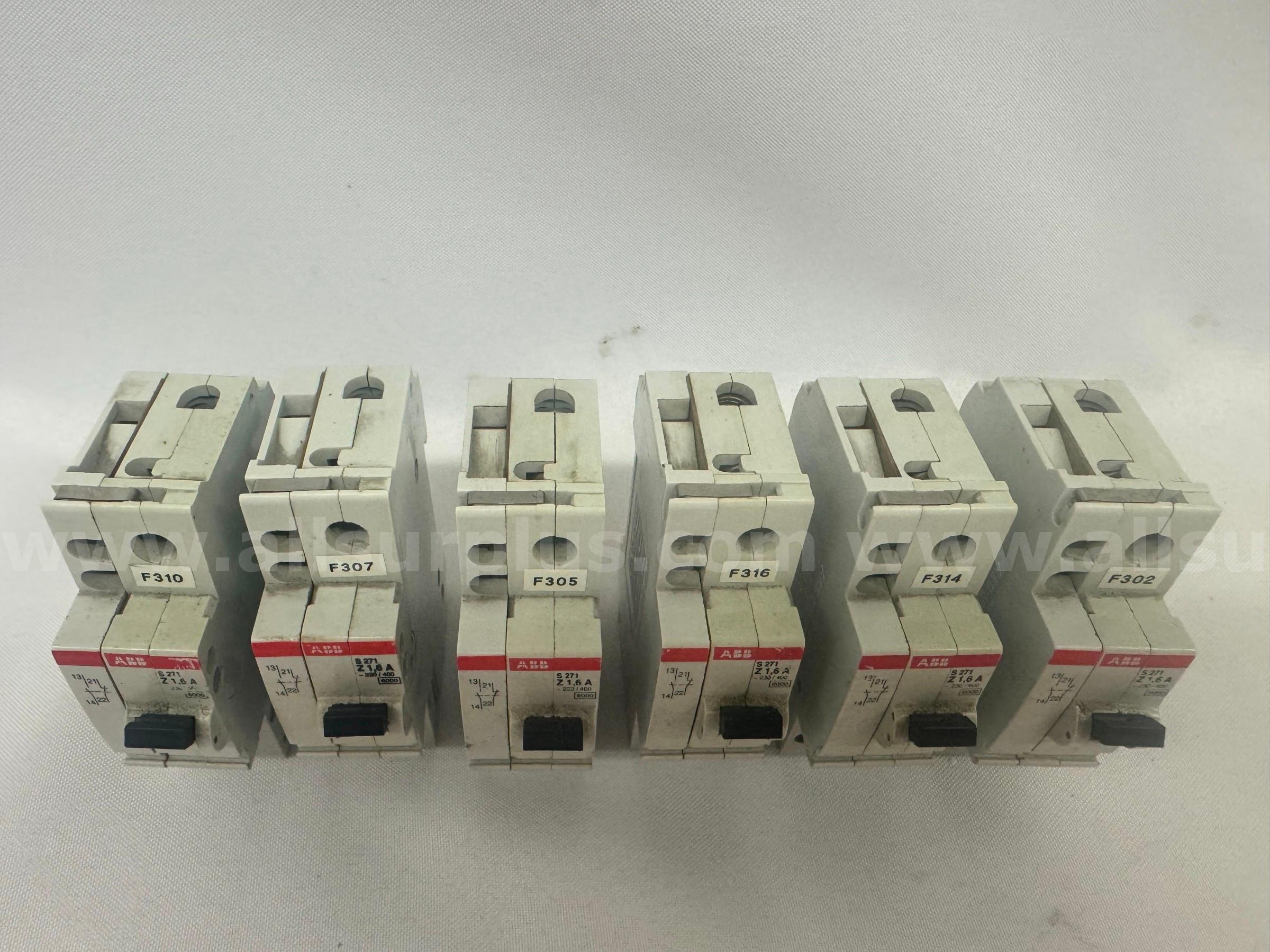 (LOT OF 6) ABB S 271 Z1 CIRCUIT BREAKER 6A 1-POLE  271 Government Surplus Auction - Photo #4