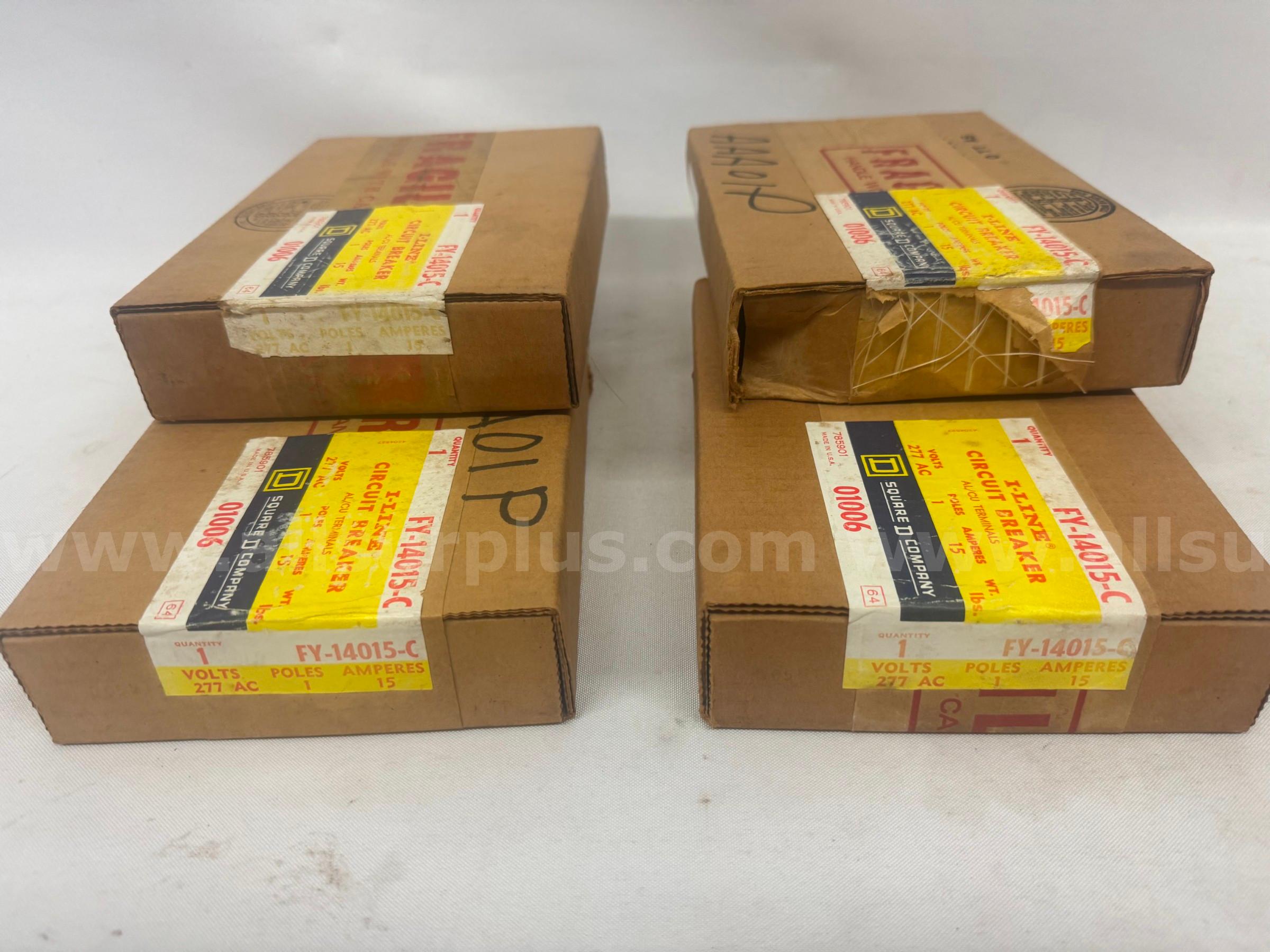 *NEW* (LOT of 4) SQUARE D FY-14015-C CIRCUIT BREAKER   Government Surplus Auction - Photo #4