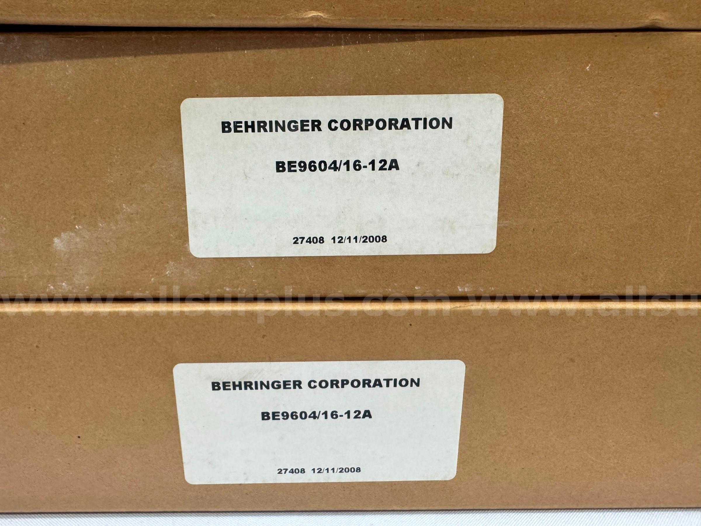 *NEW* (LOT of 4) BEHRINGER CORPORATION BE9604/16-12A HYDRAULIC FILTER  ELEMENT CARTRIDGE 16" / 12 MICRON  BE9604 Government Surplus Auction - Photo #3