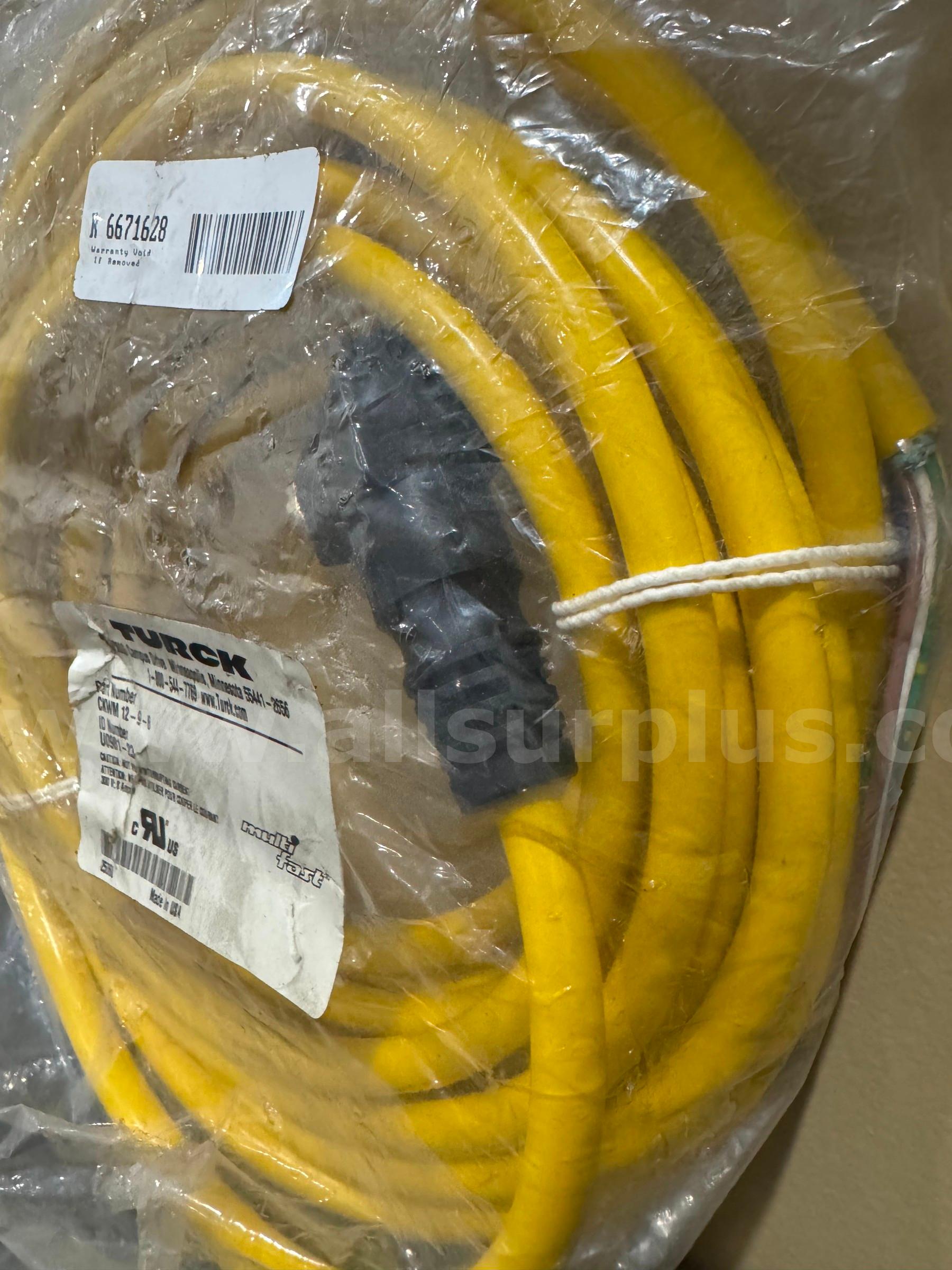 *NEW* TURCK CKWM 12-9-8 SENSOR CABLE MULTI-FAST SINGLE-ENDED ACTUATOR AND SENSOR CORDSET   Government Surplus Auction - Photo #3