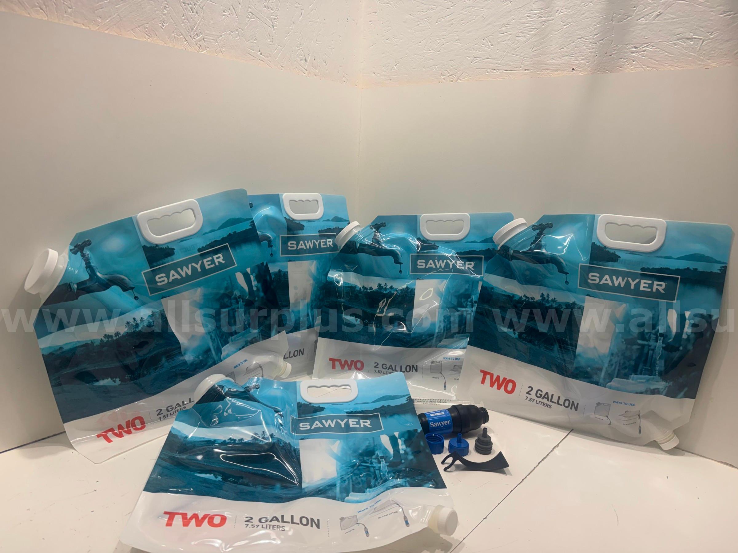*NEW* (LOT OF 5) SAWYER 2-GALLON GRAVITY FEED WATER PURIFICATION SYSTEM