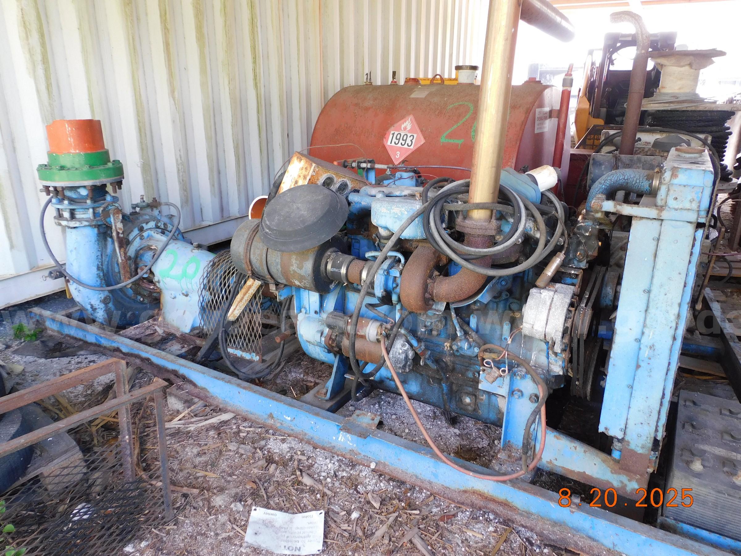 Two Perkins Engines and Miscellaneous Bushog or Batwing Mower Parts Perkins  Government Surplus Auction - Primary Photo