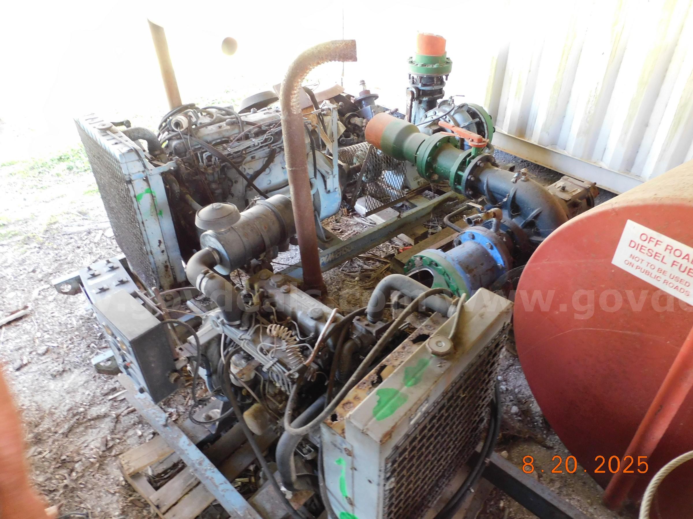 Two Perkins Engines and Miscellaneous Bushog or Batwing Mower Parts Perkins  Government Surplus Auction - Photo #4