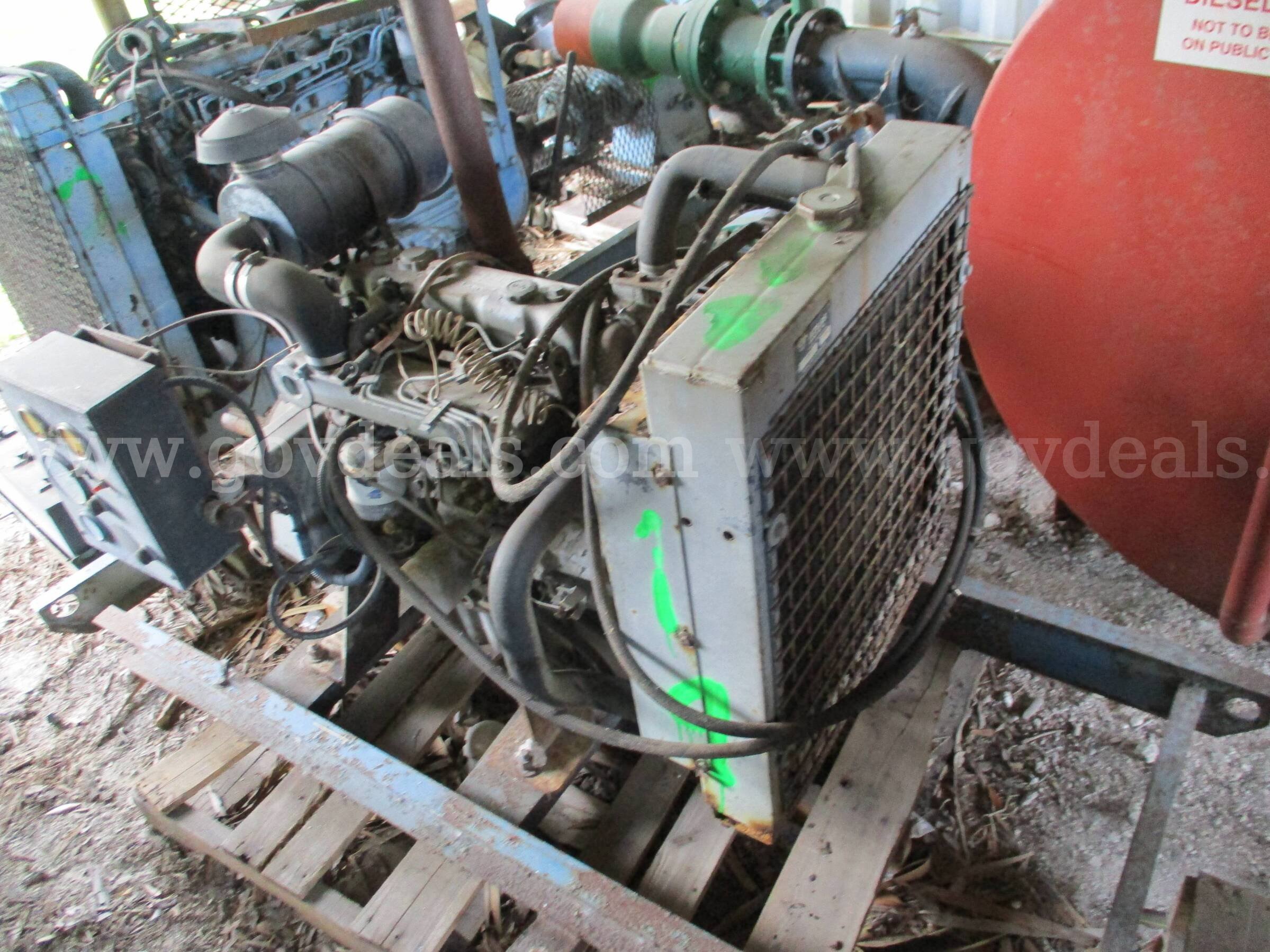 Two Perkins Engines and Miscellaneous Bushog or Batwing Mower Parts Perkins  Government Surplus Auction - Photo #5