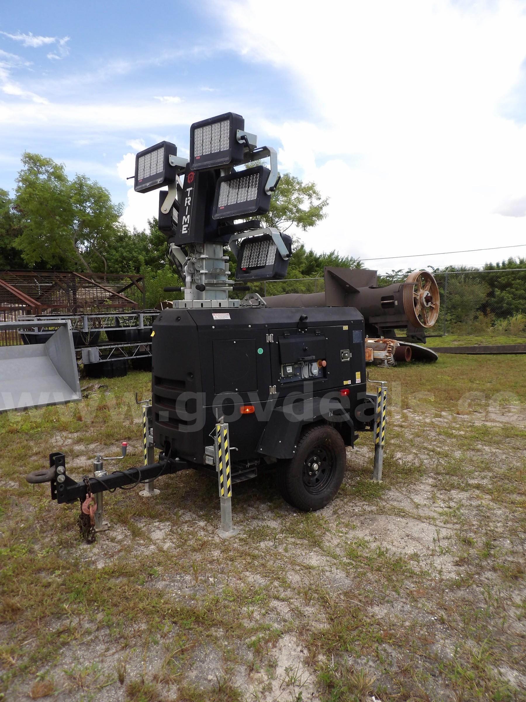 LIGHT TOWER, TRAILER MOUNTED, TRIME - X-RENT TRIME X-RENT Government Surplus Auction - Photo #2