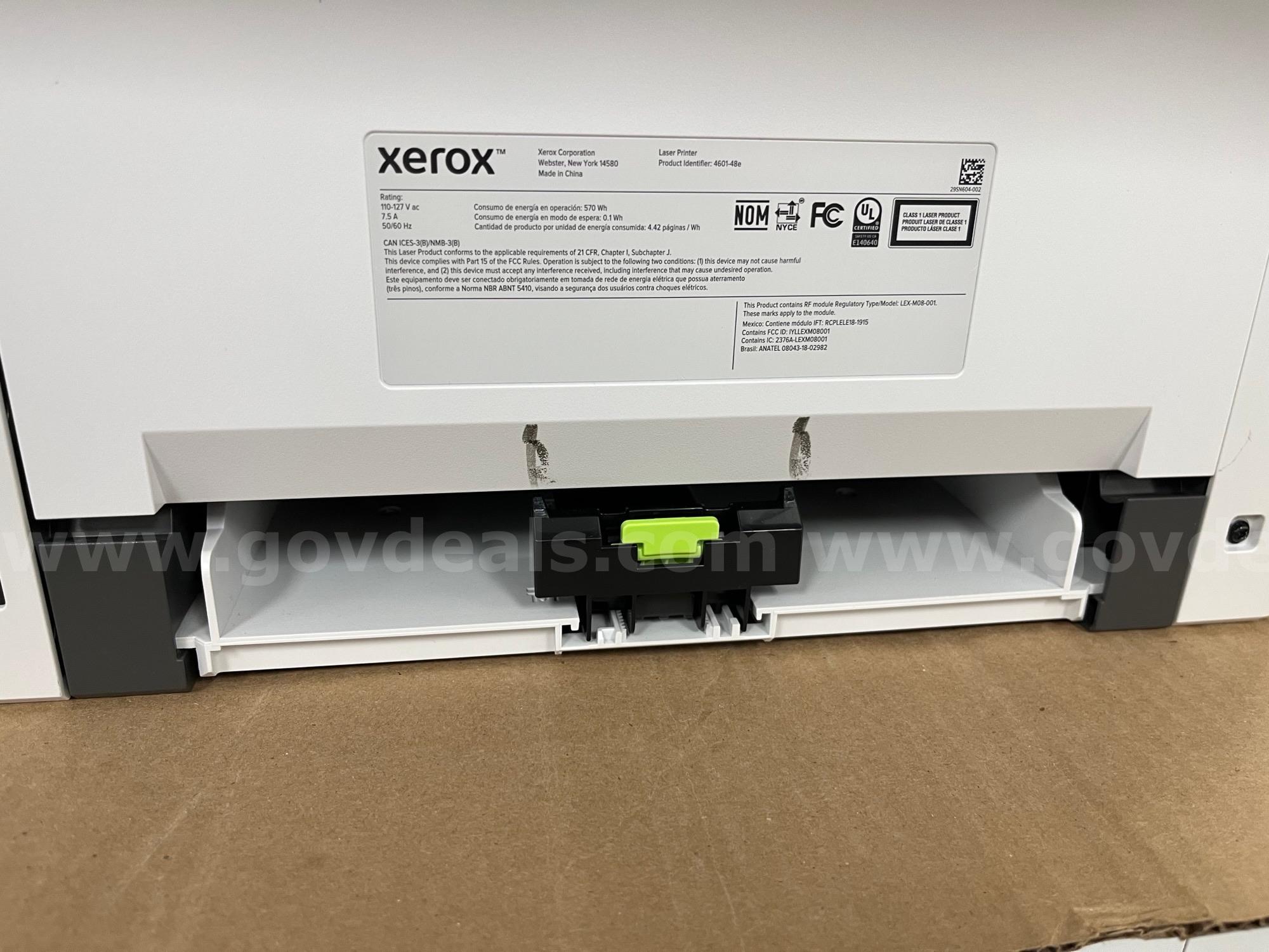 Lot of 50 Xerox B310/DNI Wireless Duplex Laser Printers – Tested Working – Grade B Xerox B310 Government Surplus Auction - Photo #2