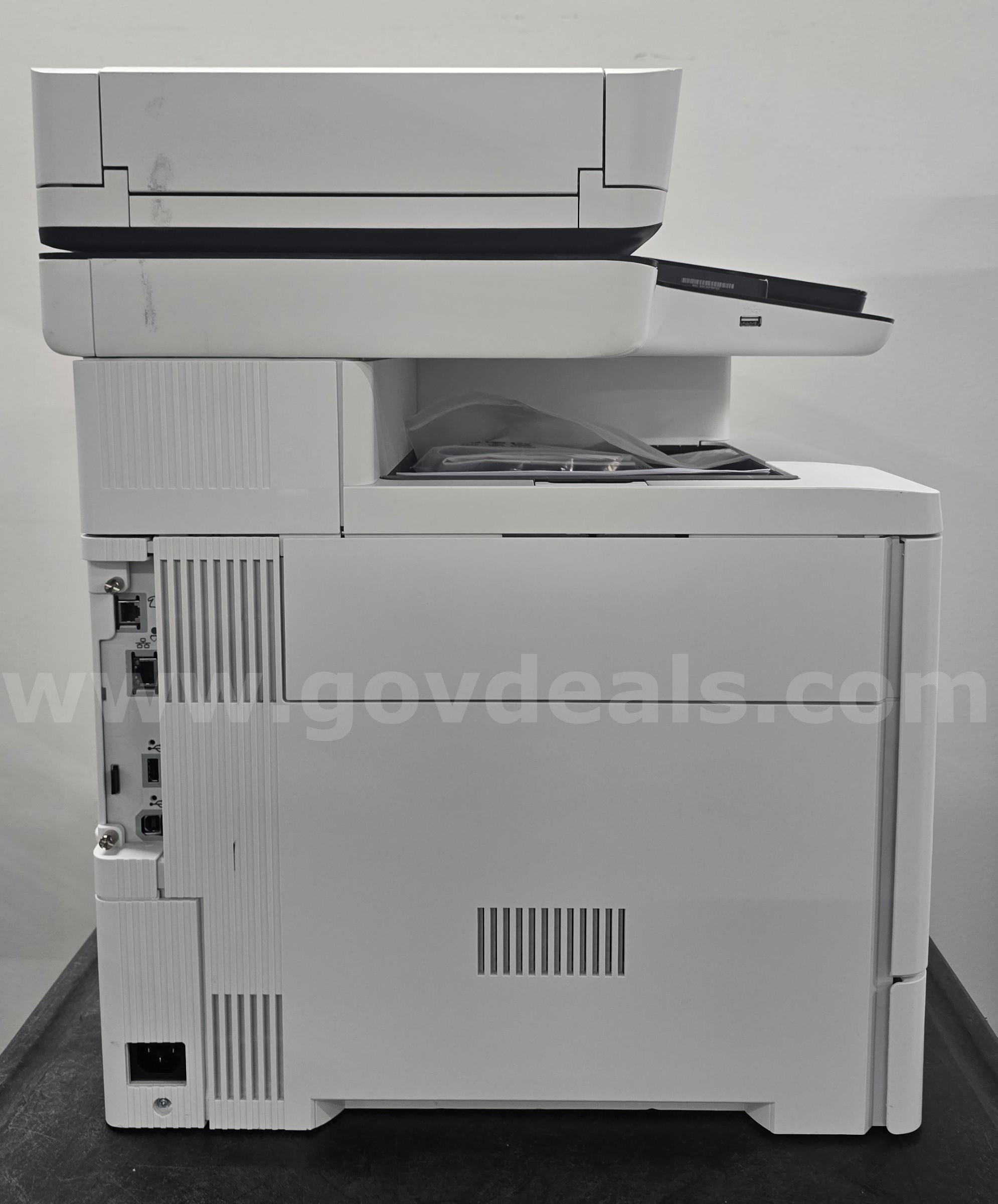 Lot of 2 HP Color LaserJet Enterprise Flow MFP M578c Color Printers – Tested Working HP M578c Government Surplus Auction - Photo #3