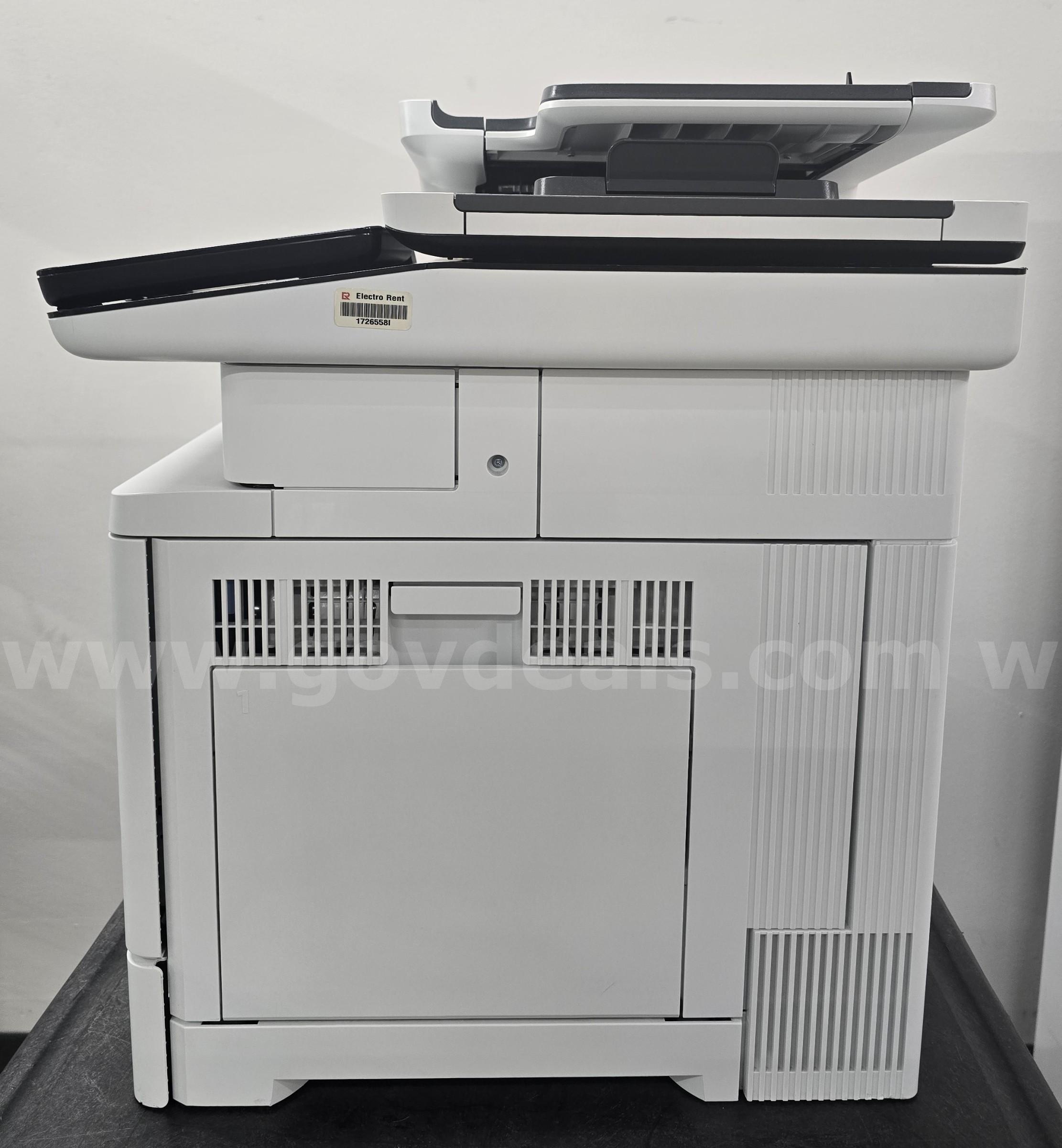 Lot of 2 HP Color LaserJet Enterprise Flow MFP M578c Color Printers – Tested Working HP M578c Government Surplus Auction - Photo #5