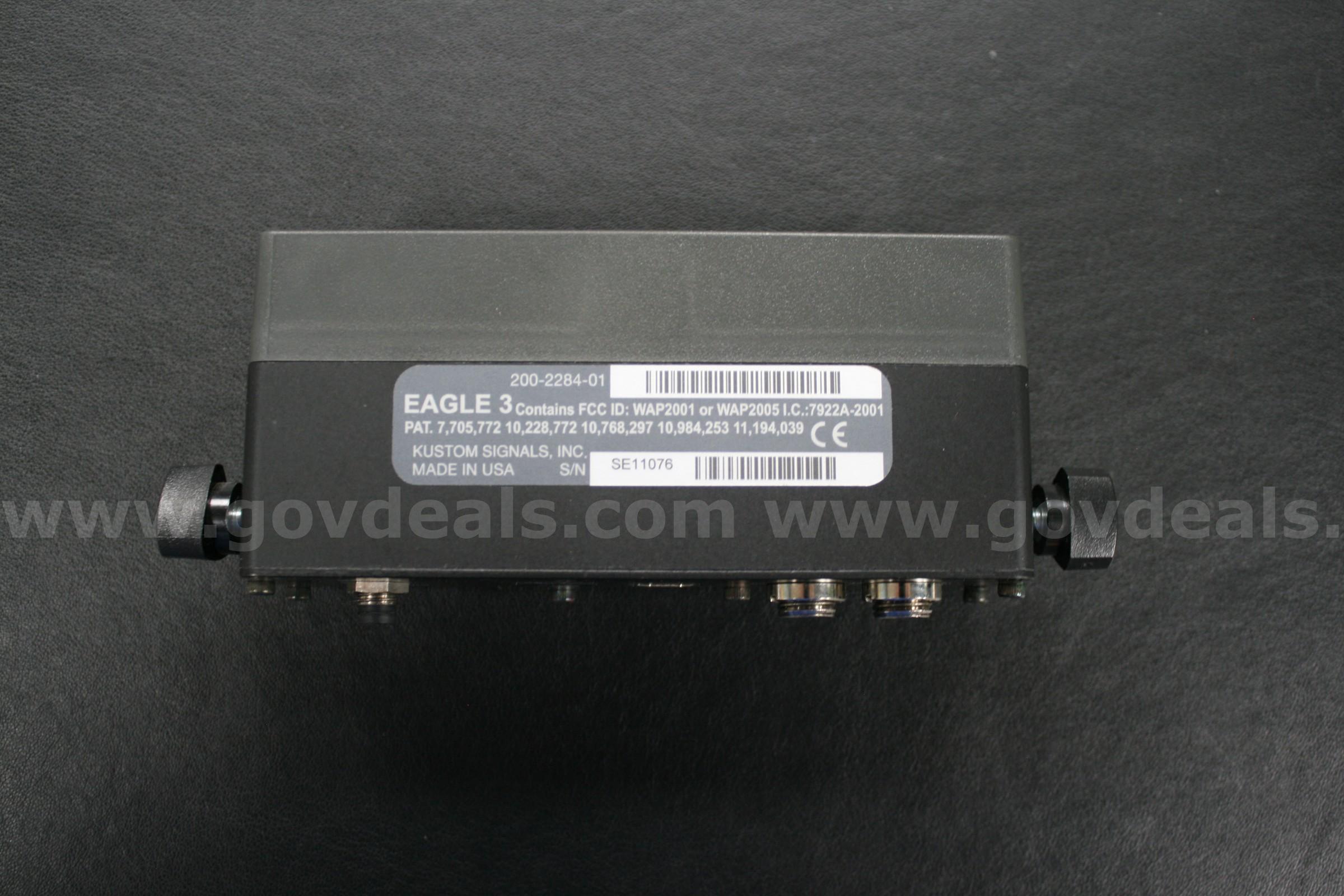 Kustom Signals Eagle 3 Patrol Vehicle Mounted Radar w/remote and dual antennas Kustom Signals Eagle 3 Government Surplus Auction - Photo #2