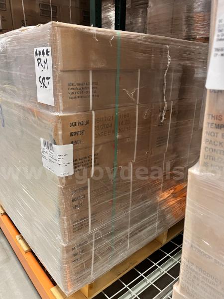 1 Pallet with 576 MRE Meals located in Post Falls, ID