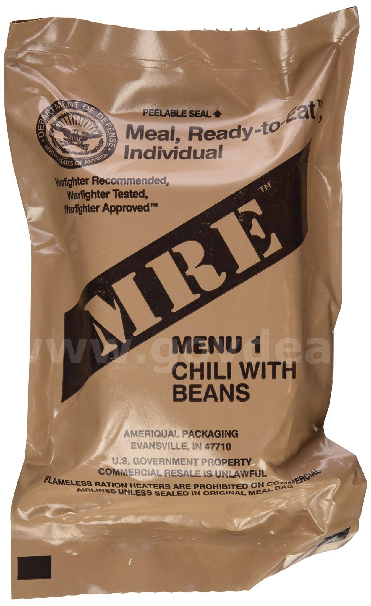 1 Pallet with 576 MRE Meals located in Post Falls, ID  576 Government Surplus Auction - Photo #2