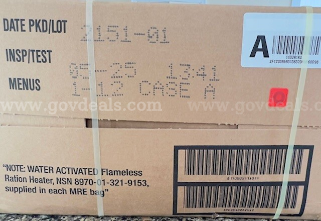 1 Pallet with 576 MRE Meals located in Post Falls, ID  576 Government Surplus Auction - Photo #5
