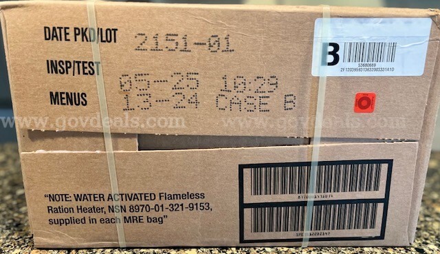 1 Pallet with 576 MRE Meals located in Post Falls, ID  576 Government Surplus Auction - Photo #6