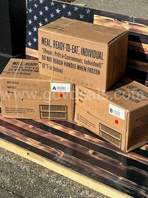 2 Pallets with 1,152 MRE Meals located Fargo, ND  152 Government Surplus Auction - Photo #2