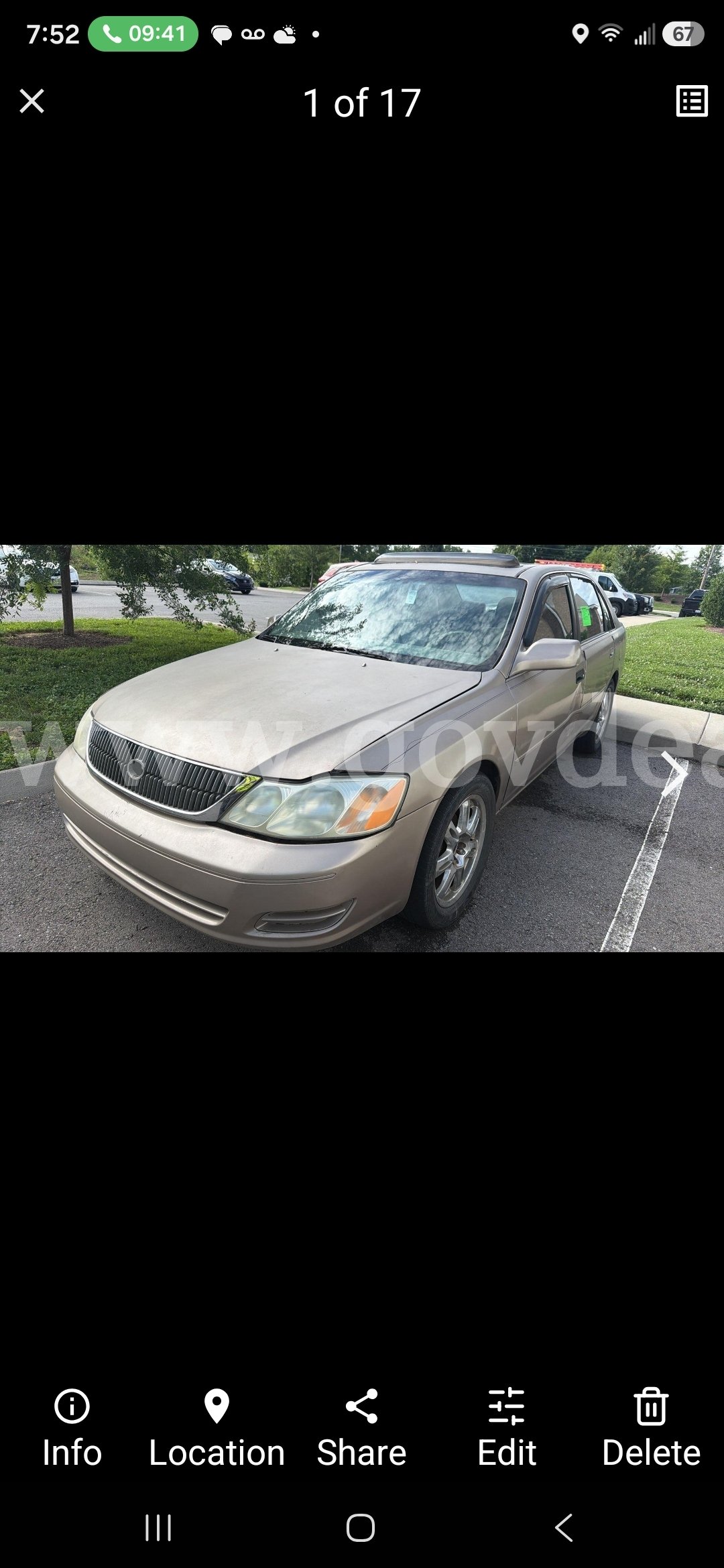 2002 Toyota Avalon XL Toyota Avalon Government Surplus Auction - Primary Photo