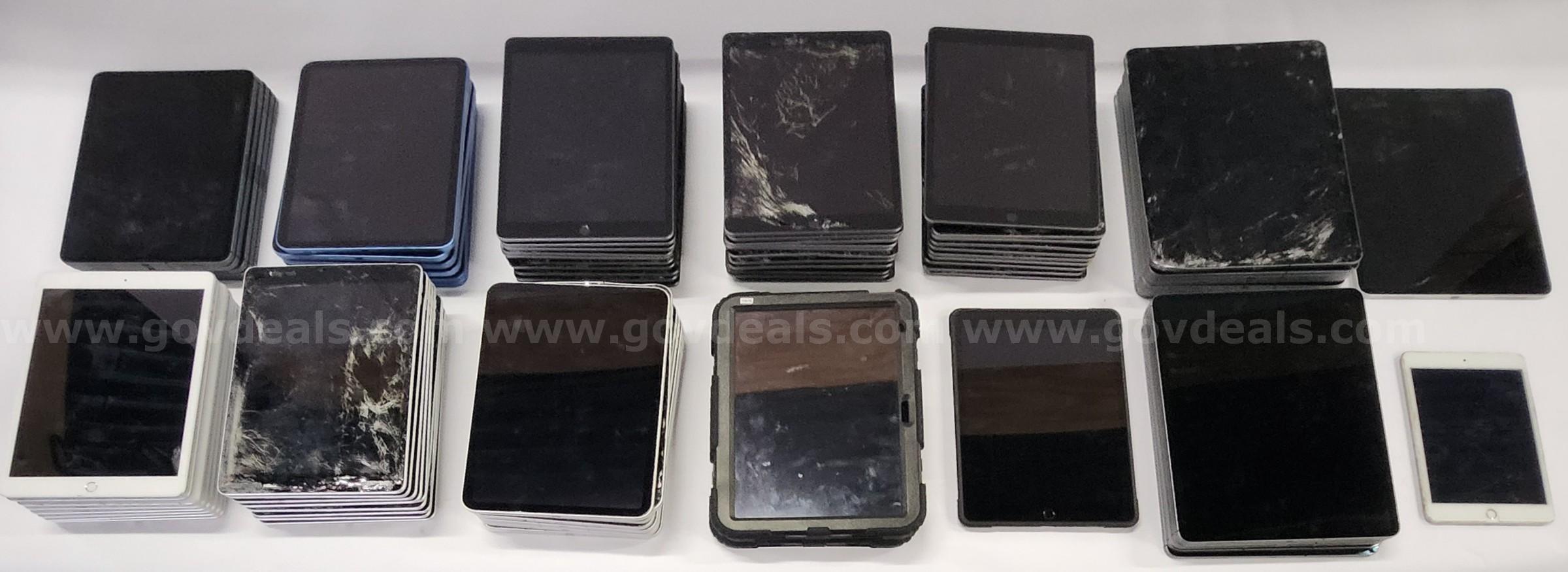 Lot of (86) Apple iPads – Mixed Pro, Air & iPad Models – DBR – Sold For Parts Only