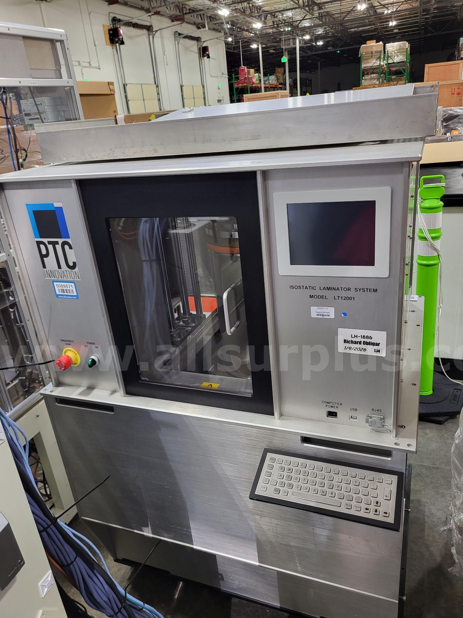 PTC LT12001 Isostatic Laminator System   Government Surplus Auction - Primary Photo