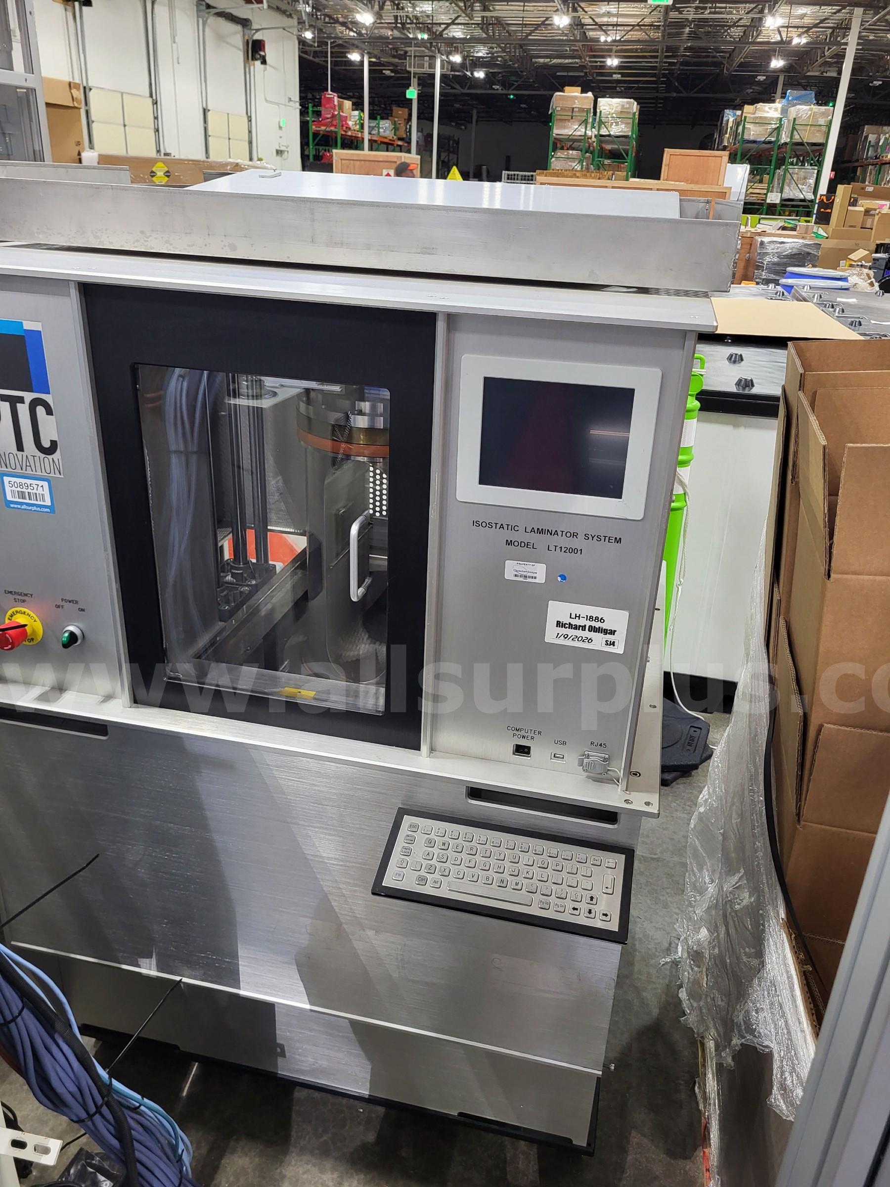 PTC LT12001 Isostatic Laminator System   Government Surplus Auction - Photo #2