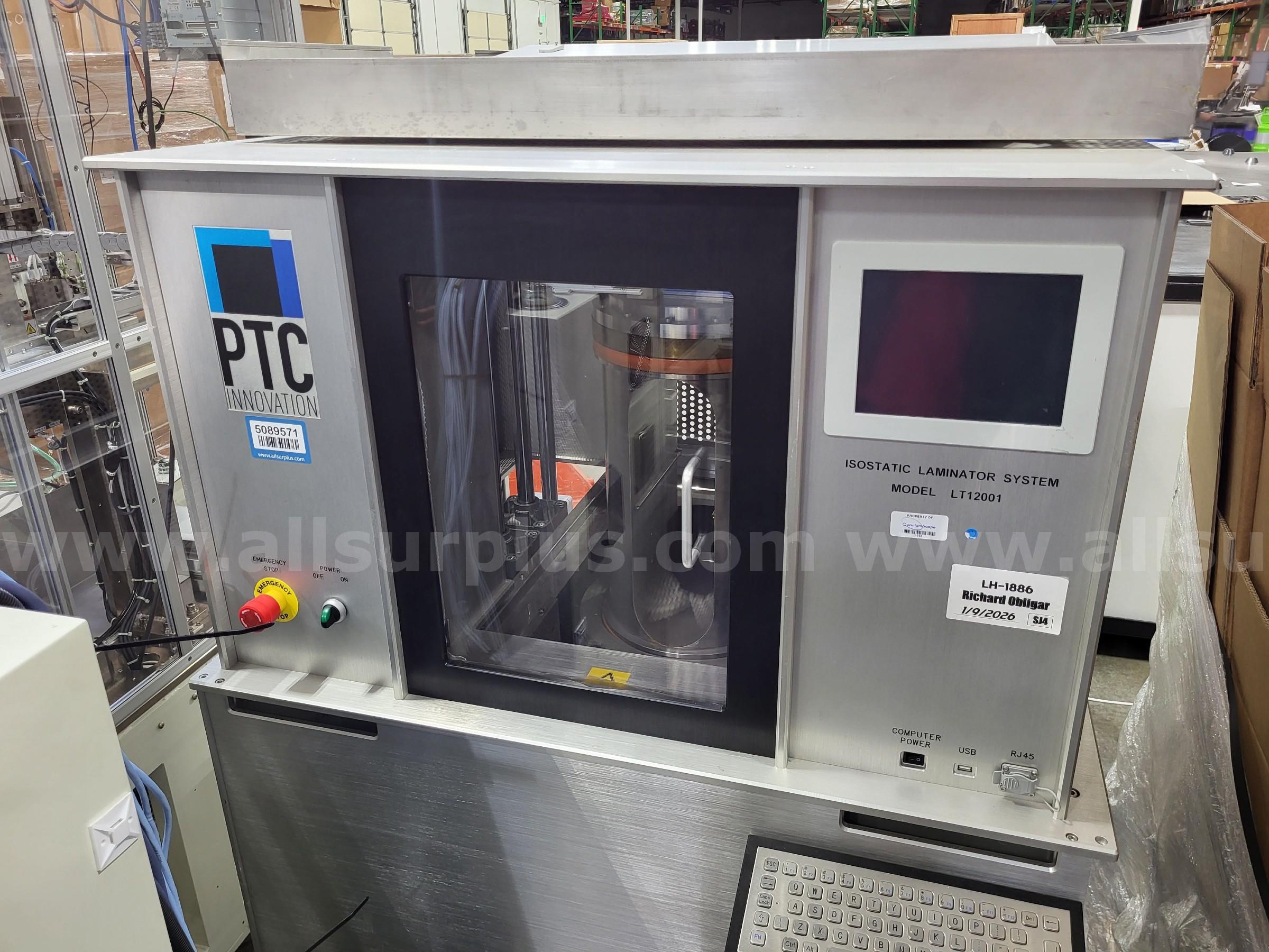PTC LT12001 Isostatic Laminator System   Government Surplus Auction - Photo #3