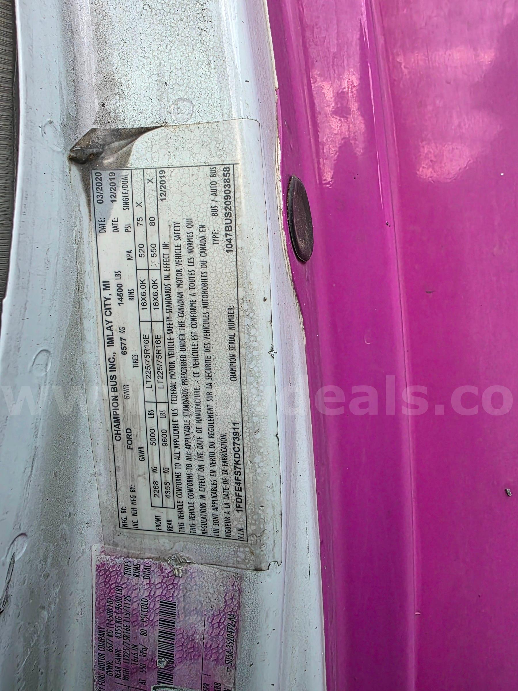 2019 Ford Econoline - Modified Cut A Way Ford Econoline Government Surplus Auction - Photo #5