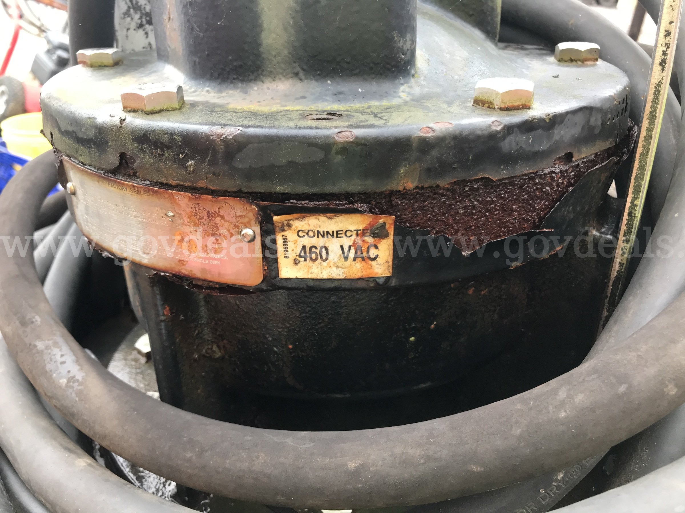 25 HP submersible pumps Flowserve 6MSX10AW Government Surplus Auction - Photo #3