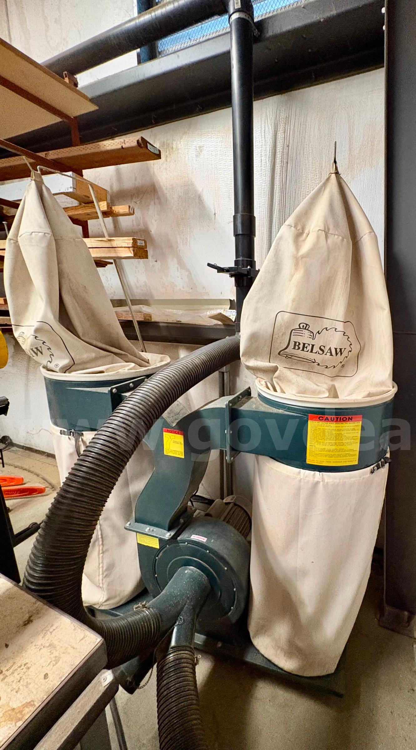 Table Saw & Dust Collection Filtration System Wadkin Bursgreen  Government Surplus Auction - Photo #3