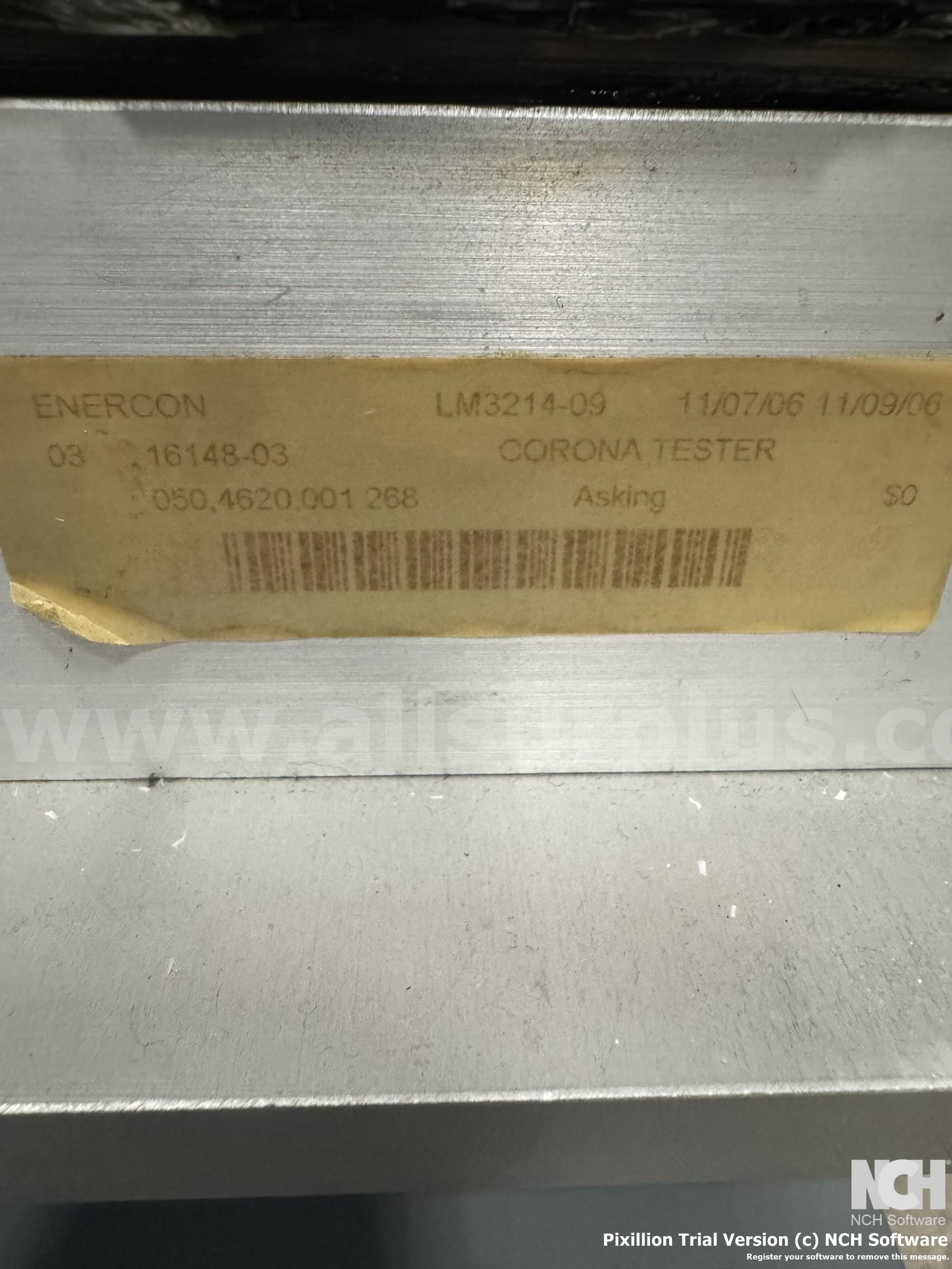 Enercon Sheet Treater  Model LM3214-09 Enercon Industries Corporation LM3214 Government Surplus Auction - Photo #4