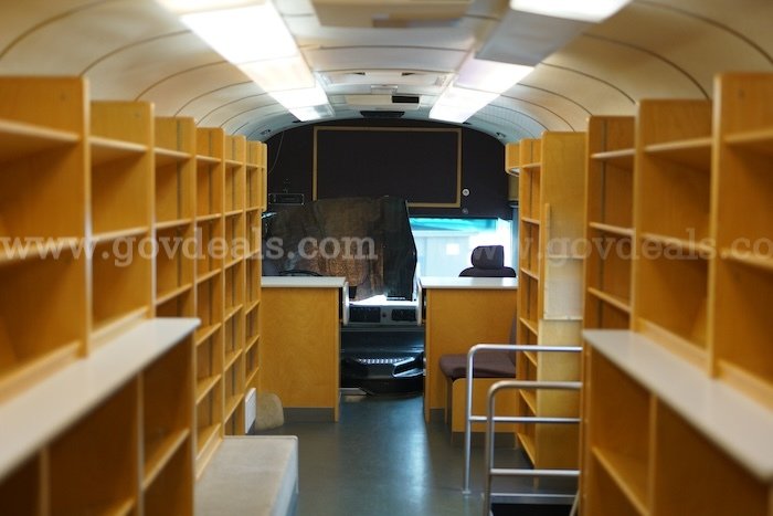2008 Bluebird Bookmobile w/ Kohler 10K Generator    SEE VIDEO!!! OBS Inc. Speciality Vehciles Bluebird Government Surplus Auction - Photo #3