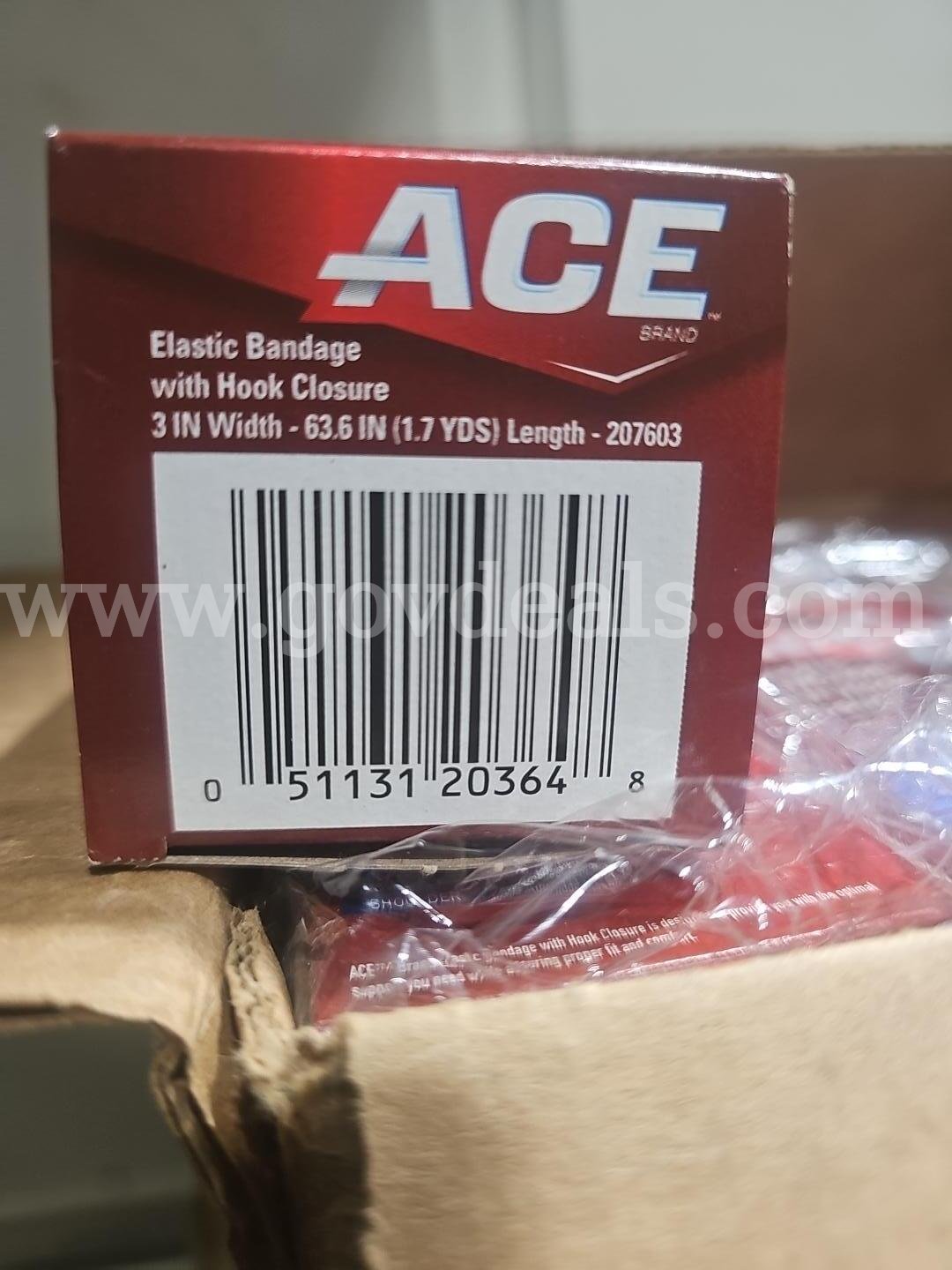 Lot of 60 New ACE 3M Elastic Bandages – 3" Hook Closure – 207603   Government Surplus Auction - Photo #2