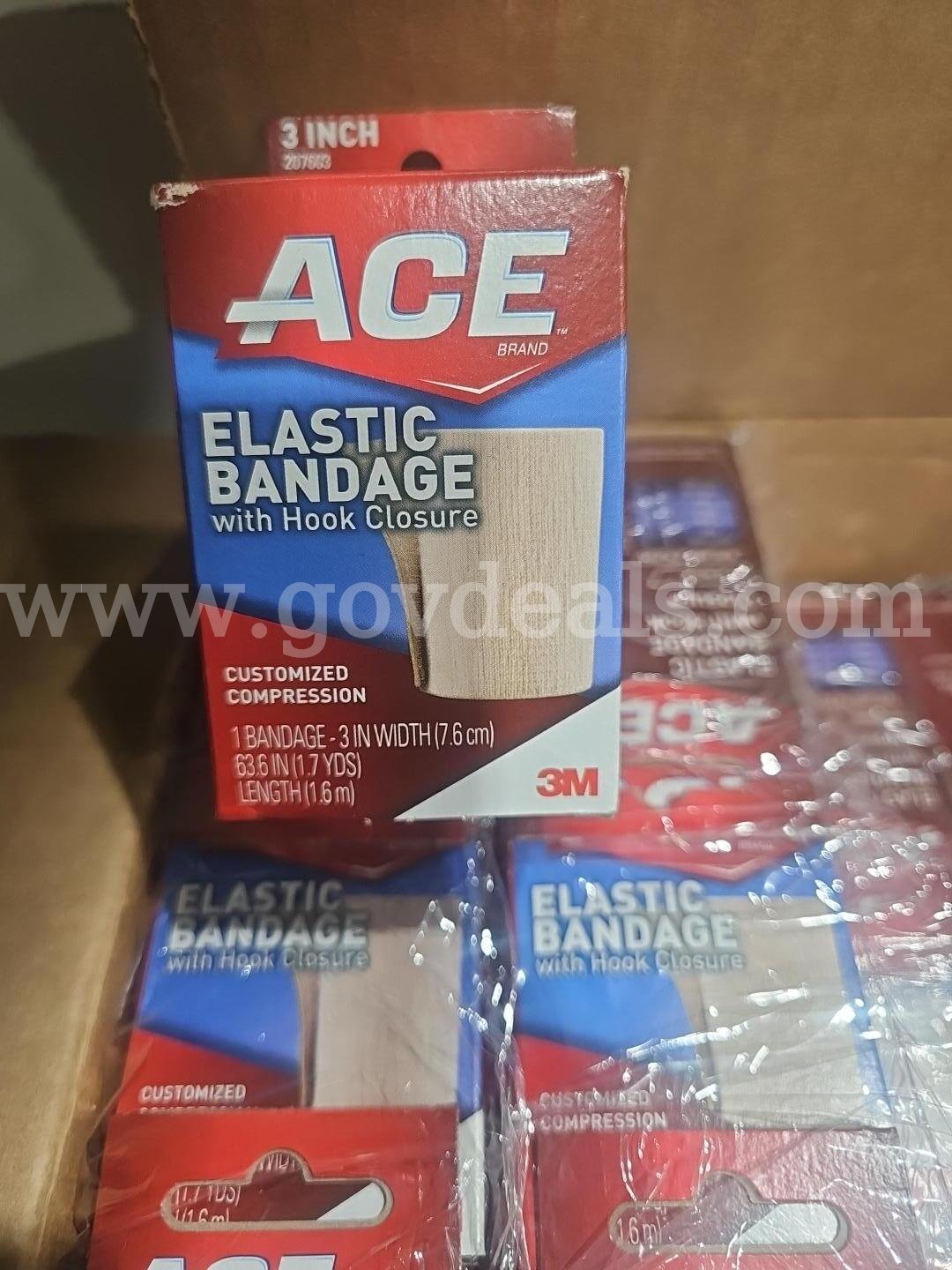 Lot of 60 New ACE 3M Elastic Bandages – 3" Hook Closure – 207603   Government Surplus Auction - Photo #4
