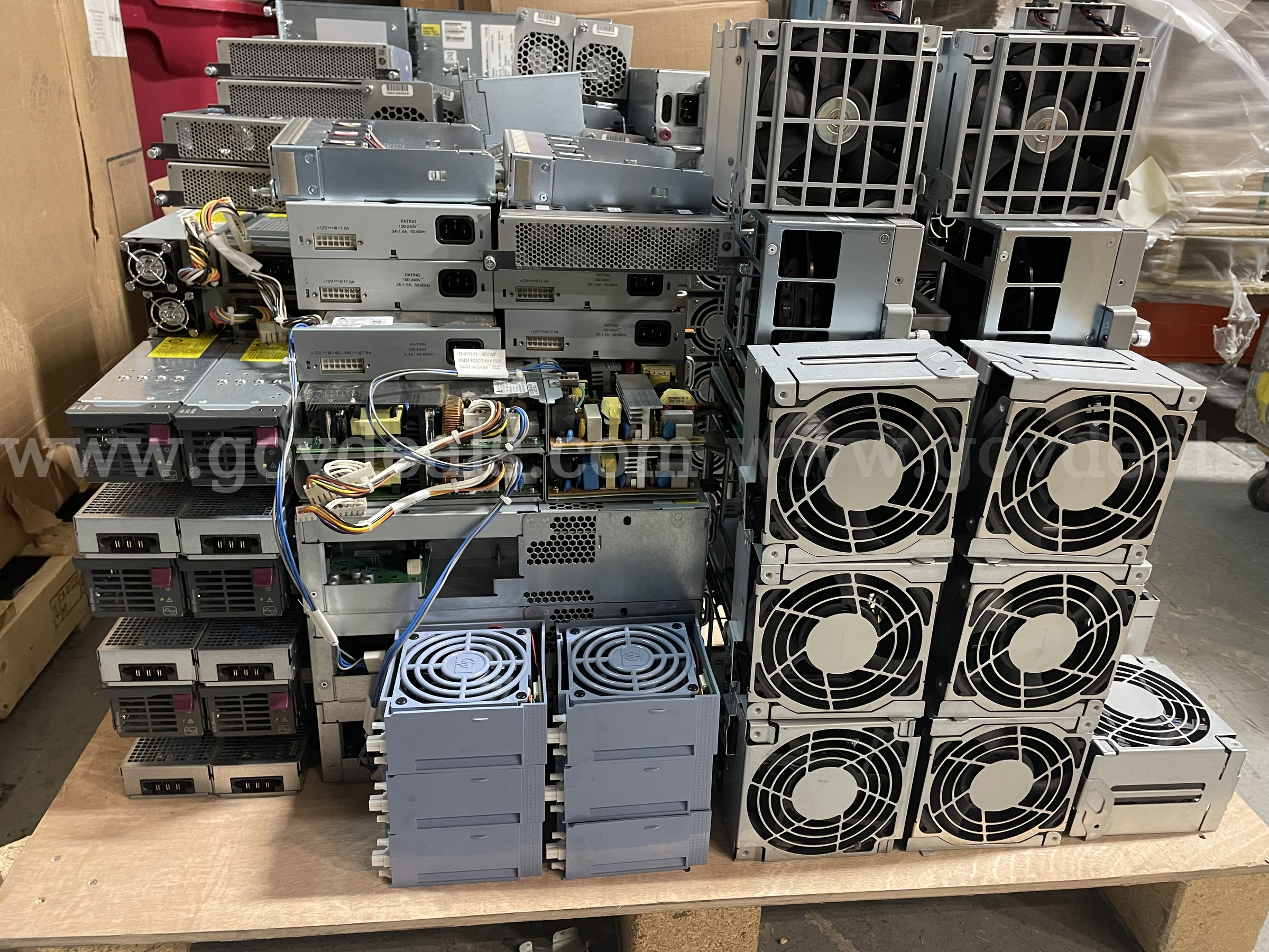 Lot of 258 Server Power Supplies, Cooling Fan Modules & Network Hardware – HP, Cisco, Delta, LiteOn, Artesyn, Intel HP 258 Government Surplus Auction - Photo #5