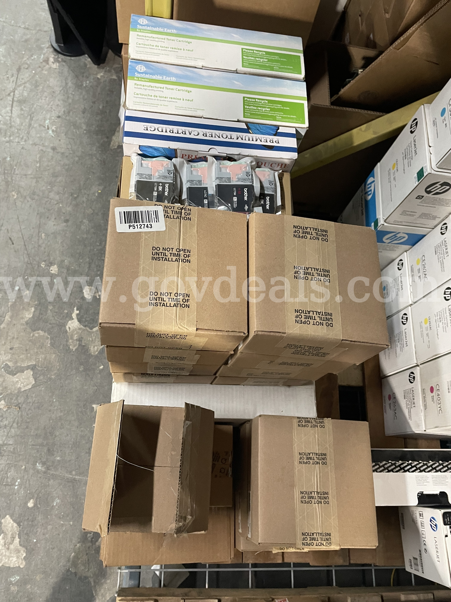 Mixed Lot of 63 HP, Canon, Brother, Xerox & Lexmark Toner, Ink, Fusers, Drums & Printer Maintenance Parts Dodge Charger Government Surplus Auction - Photo #4