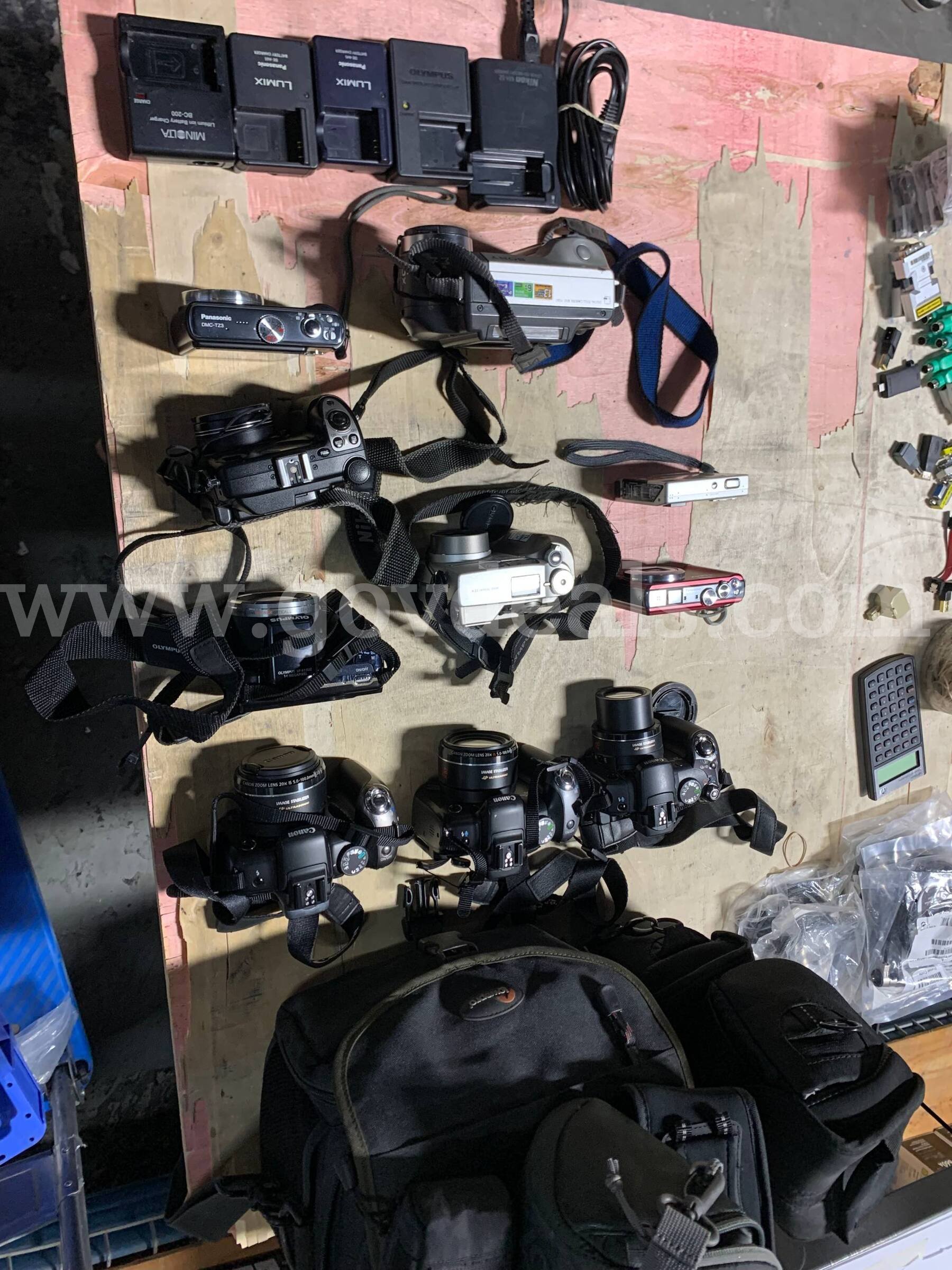 Lot of 15 Digital Cameras & Camera Battery Chargers – Canon, Panasonic, Sony, Nikon Panasonic  Government Surplus Auction - Photo #3