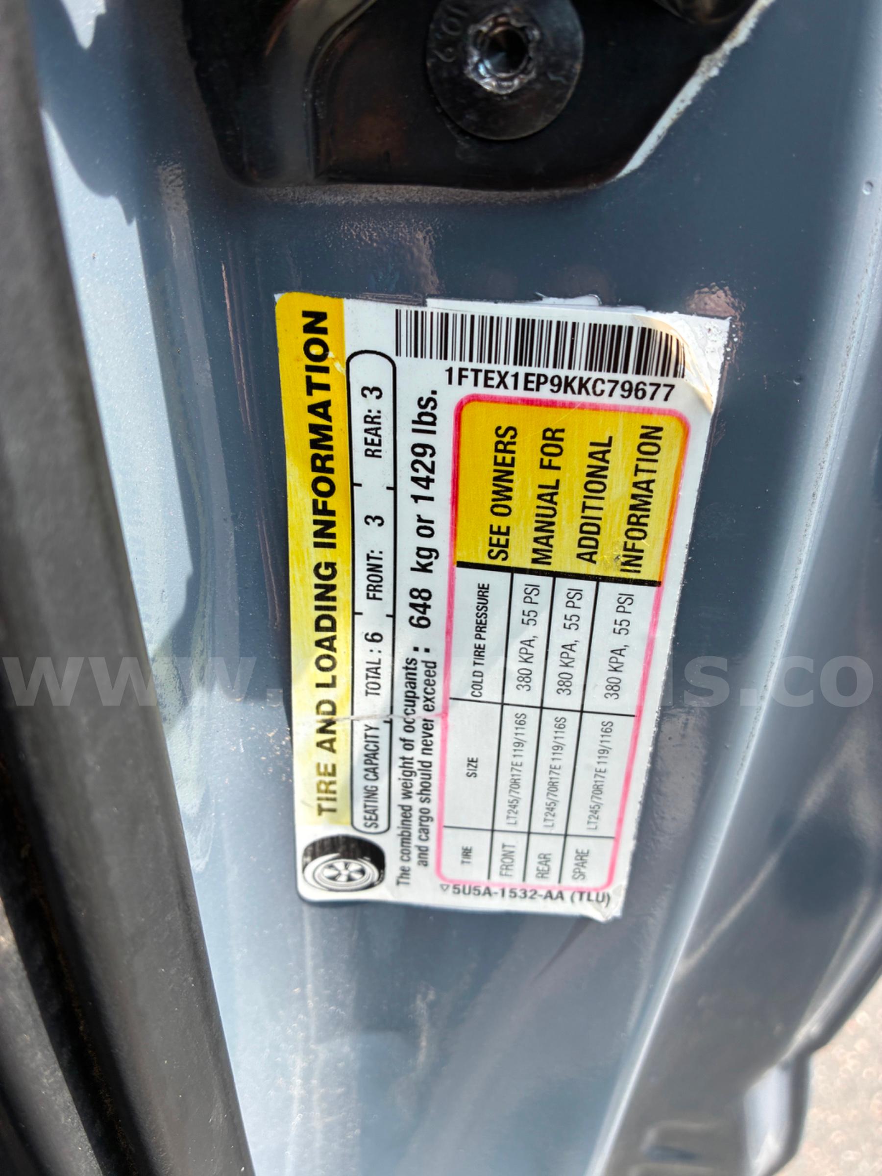 2019 FORD F-150 RUNS AND DRIVES - SHIPPING AVAILABLE Ford F-150 Government Surplus Auction - Photo #5