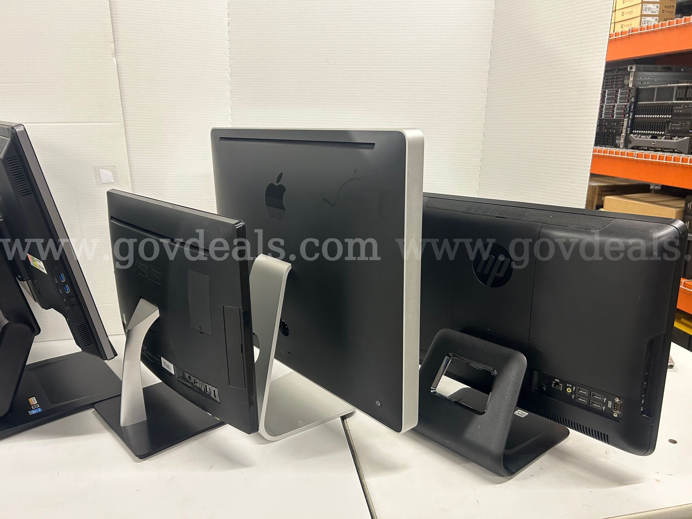 Lot of All-in-One Desktop Business PCs. Dell, HP and ASUS AIO Computers mixed models. International DuraStar/WorkStar Government Surplus Auction - Photo #5