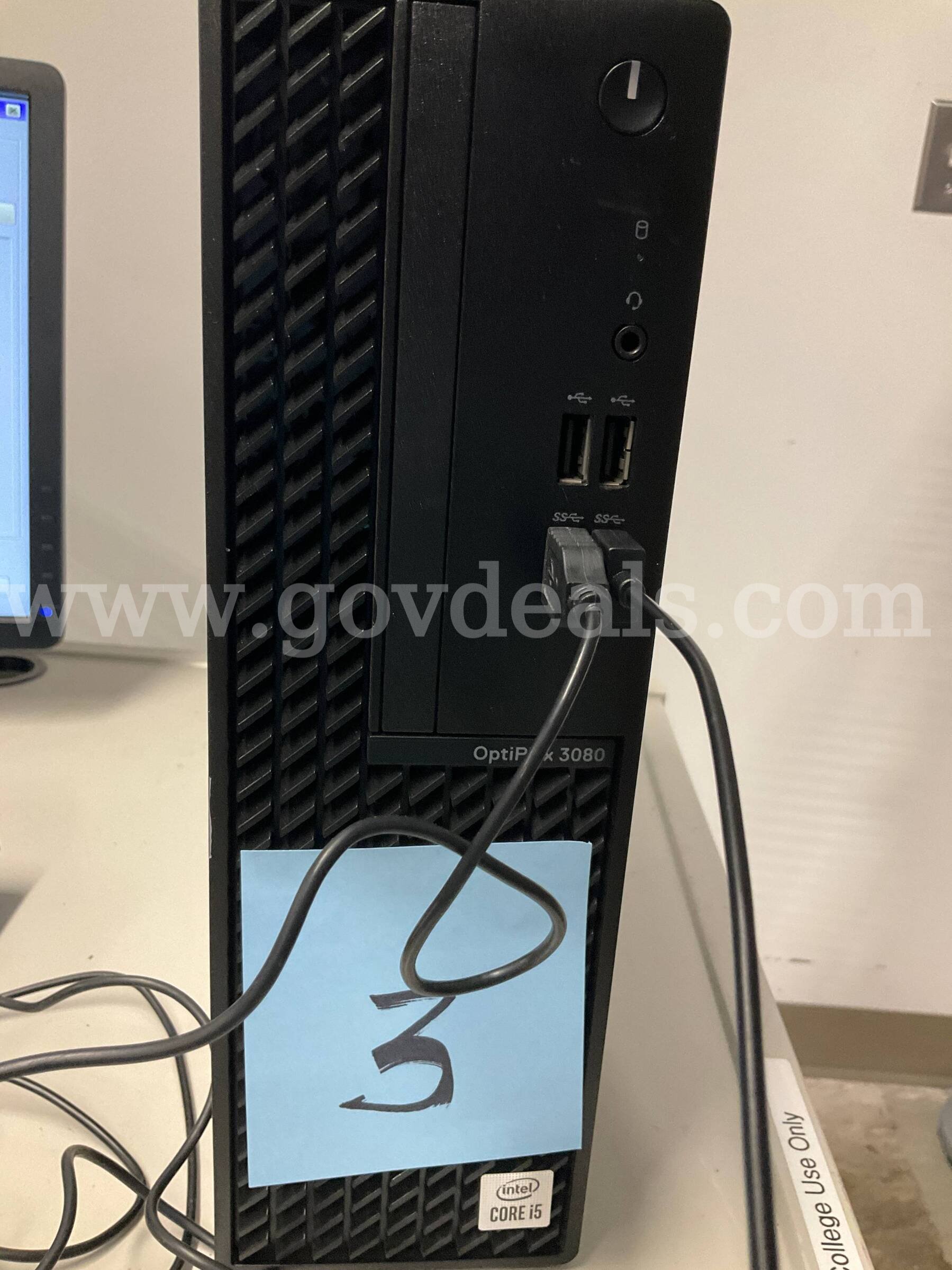 Dell OptiPlex 3080 SFF PC - Intel Core i5 10th Gen | 16GB RAM | 256GB SSD DESKTOP ONLY  NO OS Ram OptiPlex 3080 Government Surplus Auction - Primary Photo