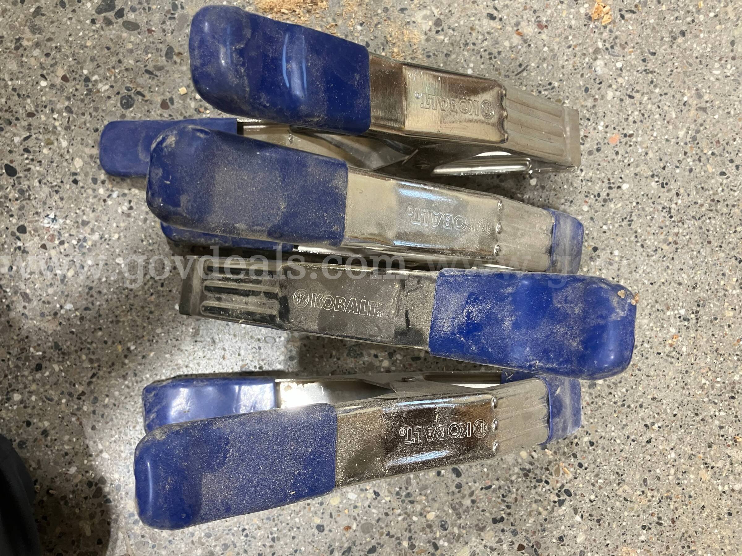 Set of 4 Kobalt Steel Spring Clamps (2-Inch Capacity) - Heavy Duty   Government Surplus Auction - Photo #2