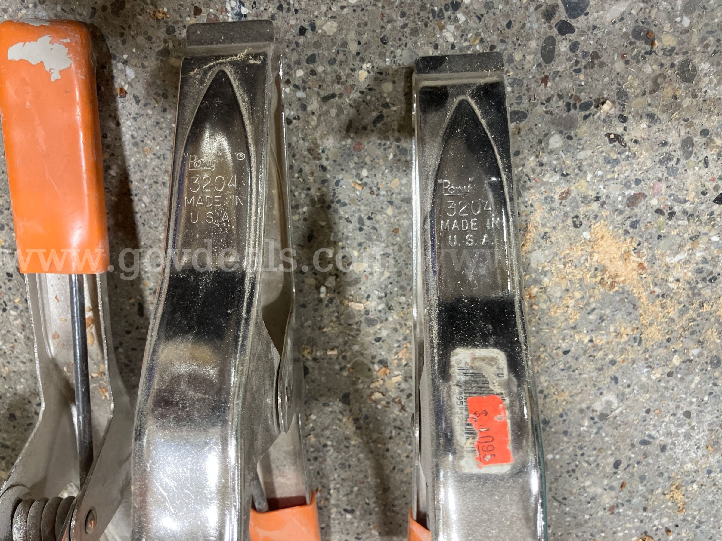 Pony 3204 Heavy-Duty Spring Clamps – Set of 4 (Made in USA)  3204 Government Surplus Auction - Photo #2