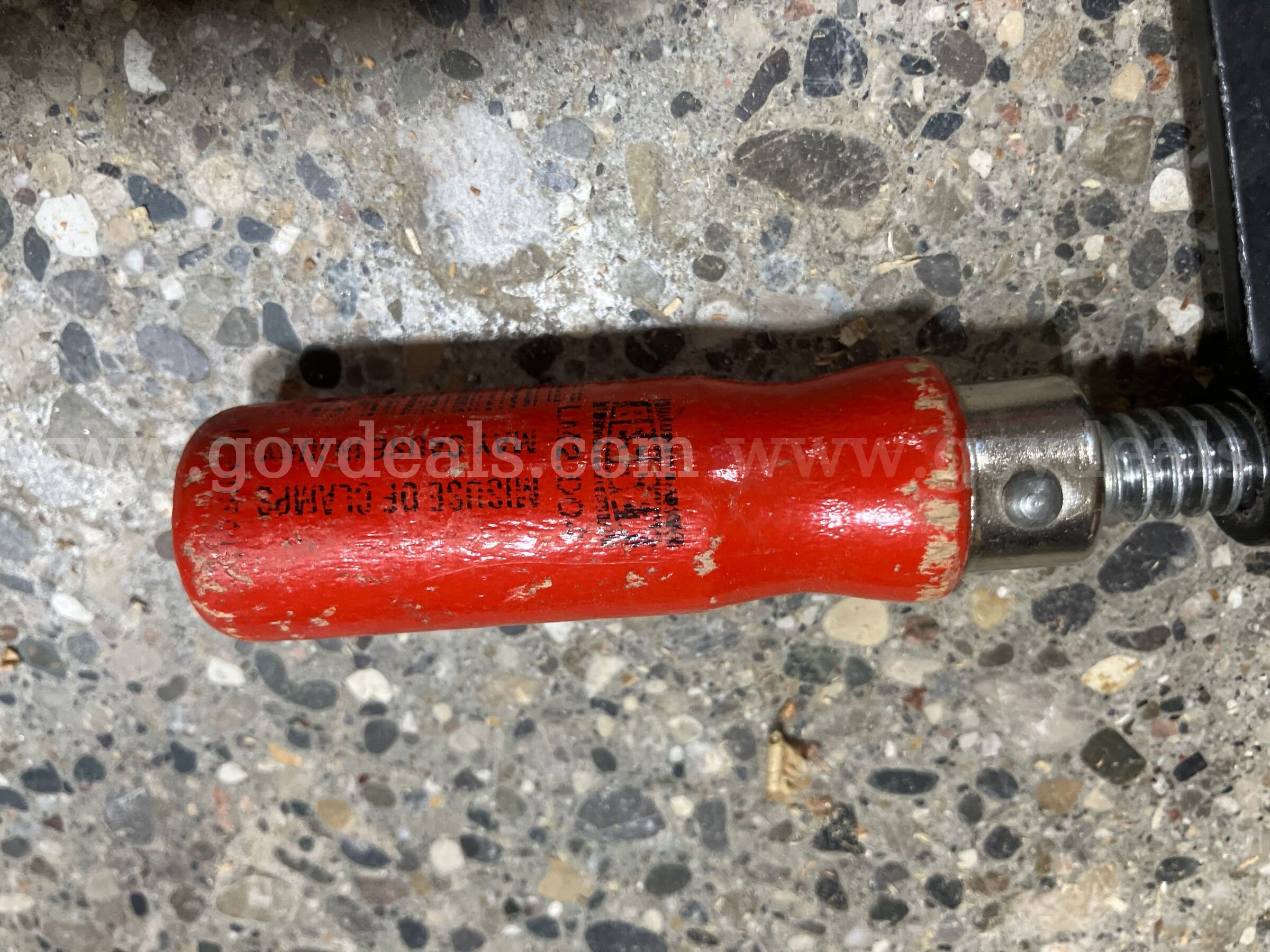 Set of 3 Bessey F-Style Bar Clamps - Woodworking / Shop Clamps   Government Surplus Auction - Photo #2