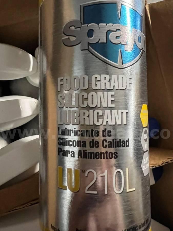 Sprayon LU210L FOOD GRADE SILICONE Lubricant 14 FL.oz/414 mL /CASE OF 12 BOTTLES FACTORY SEALED Case LU210L Government Surplus Auction - Photo #6