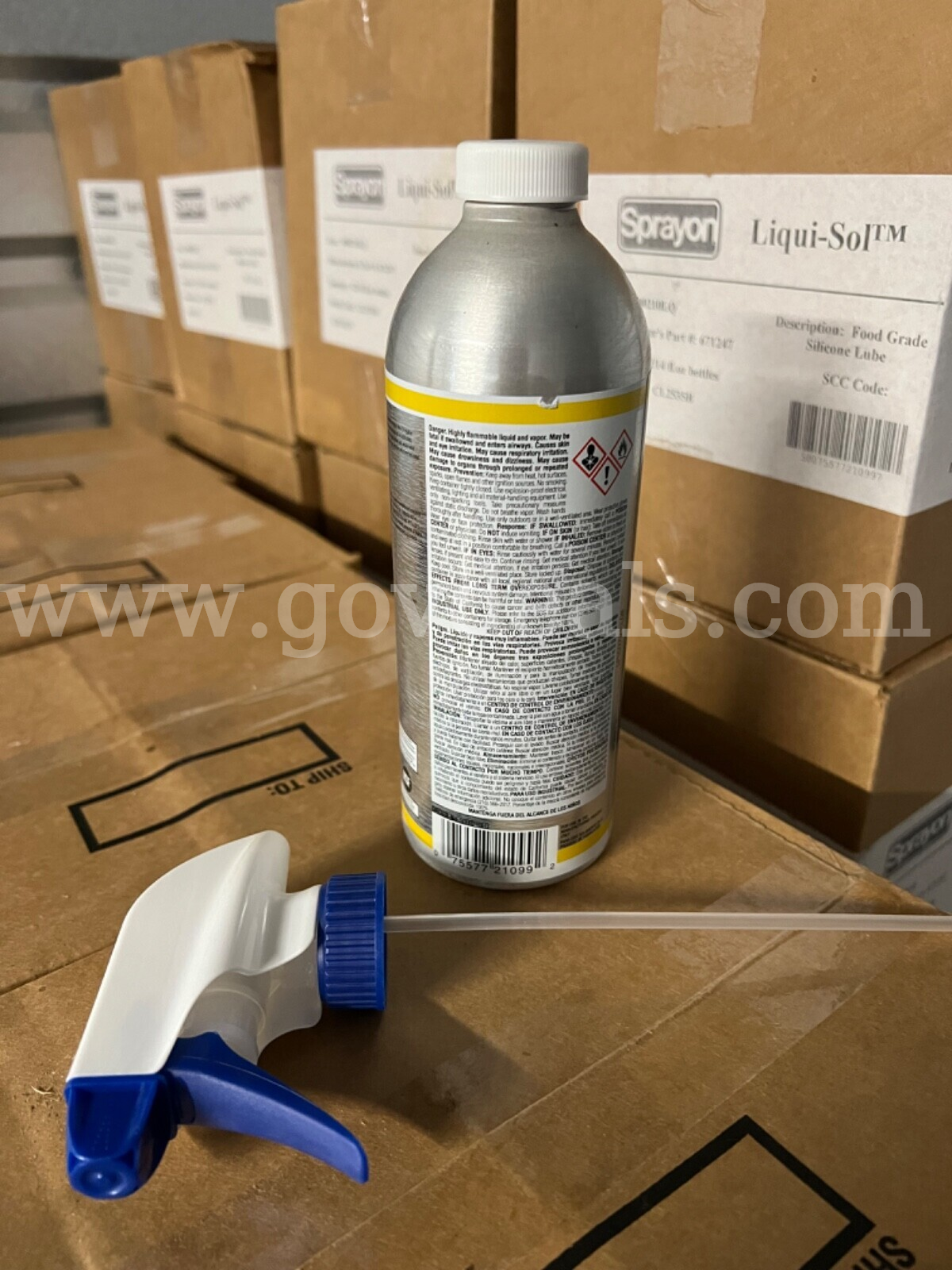 ONE BOTTLE Sprayon LU210L FOOD GRADE SILICONE Lubricant 14 FL.oz/414 mL / 1 BOTTLE *CAN SHIP*  LU210L Government Surplus Auction - Photo #3