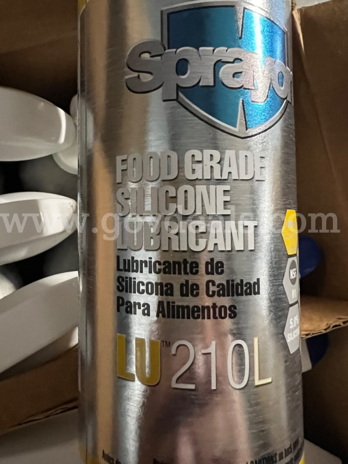 ONE BOTTLE Sprayon LU210L FOOD GRADE SILICONE Lubricant 14 FL.oz/414 mL / 1 BOTTLE *CAN SHIP*  LU210L Government Surplus Auction - Photo #5
