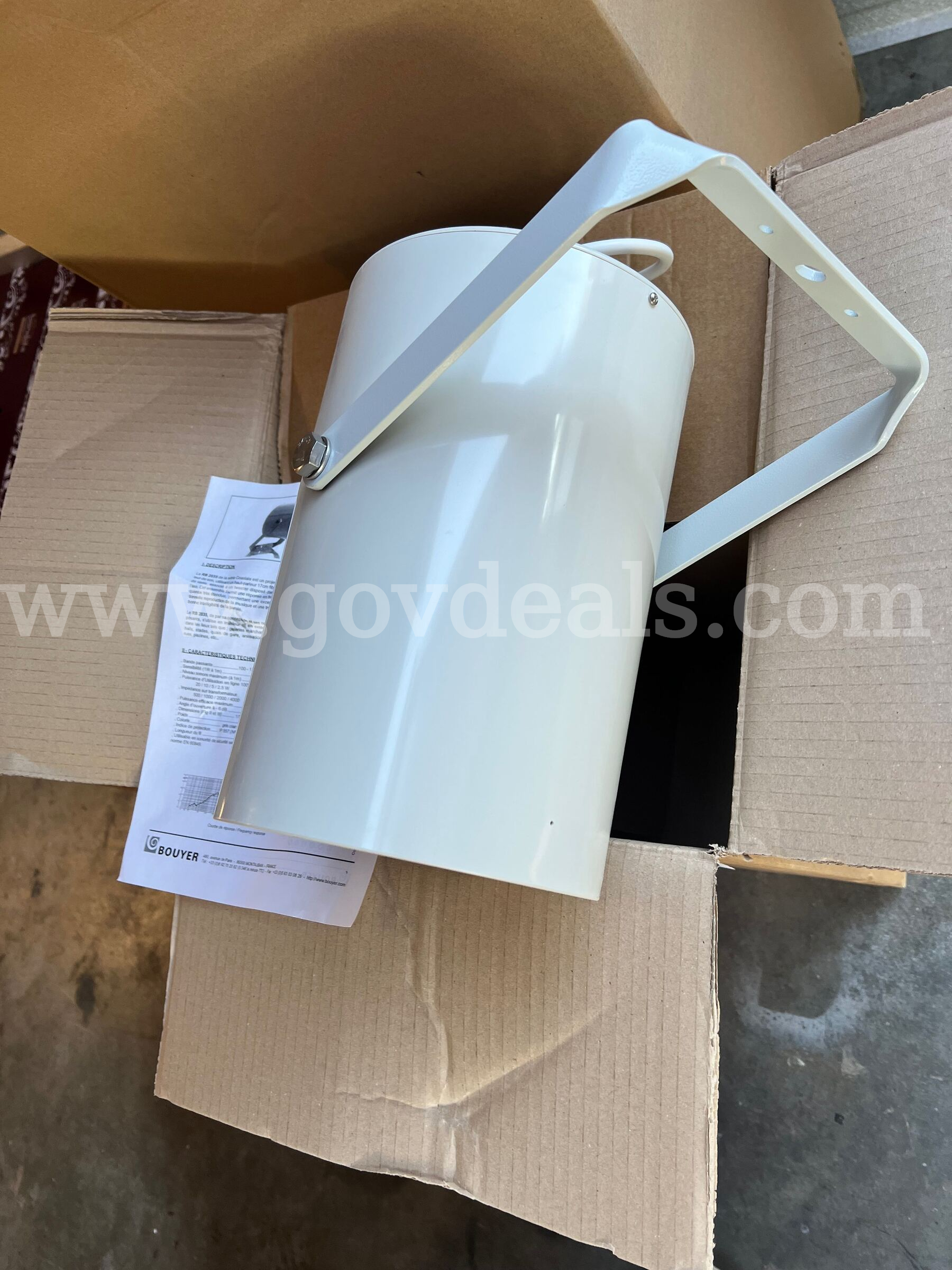 LOT OF 4 Bouyer Design COAXIAL SOUND PROJECTOR RB 2035 MADE IN FRANCE *CAN SHIP*  2035 Government Surplus Auction - Photo #6