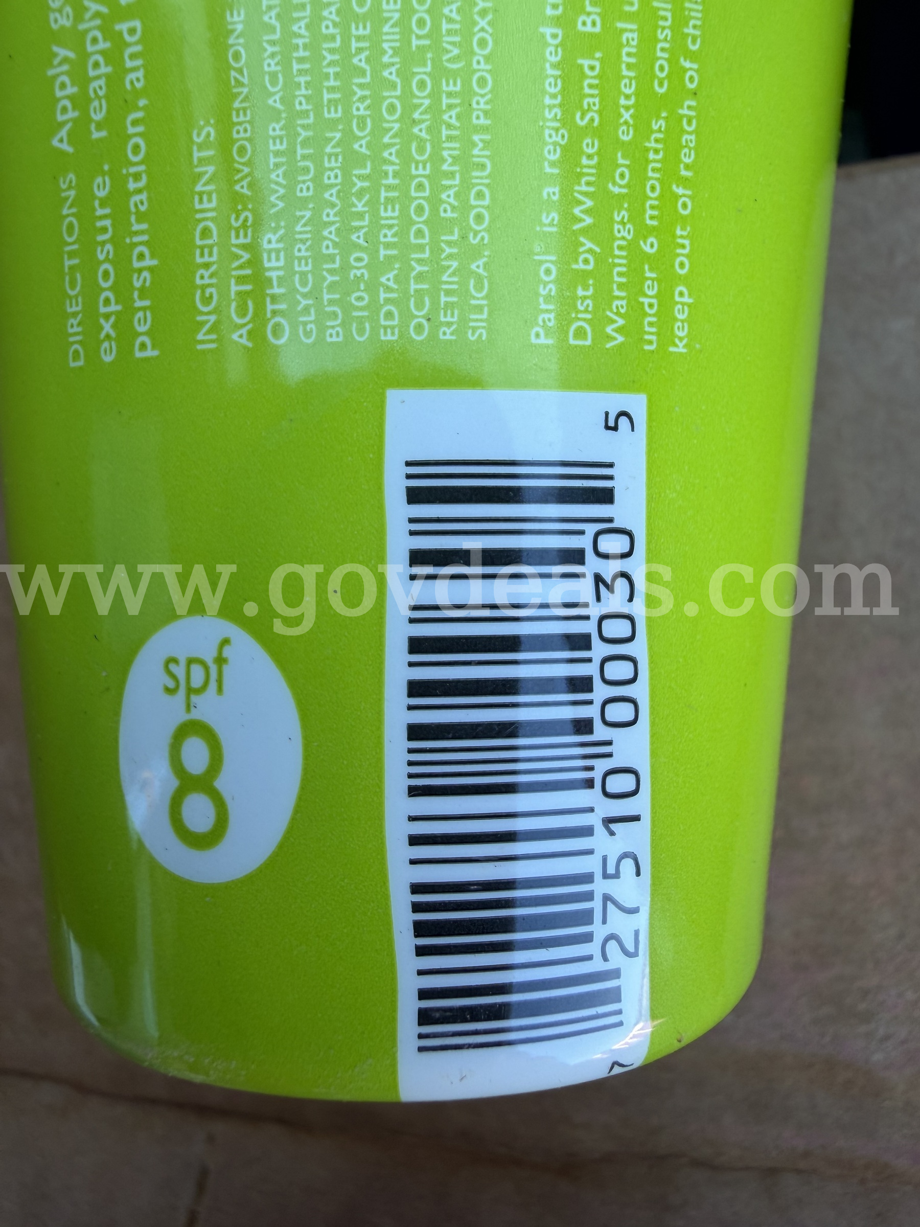 LOT OF 14 SUNSCREEN LOTION SPF 8 WHITE SAND BRAND NEW IN BOX   Government Surplus Auction - Photo #4