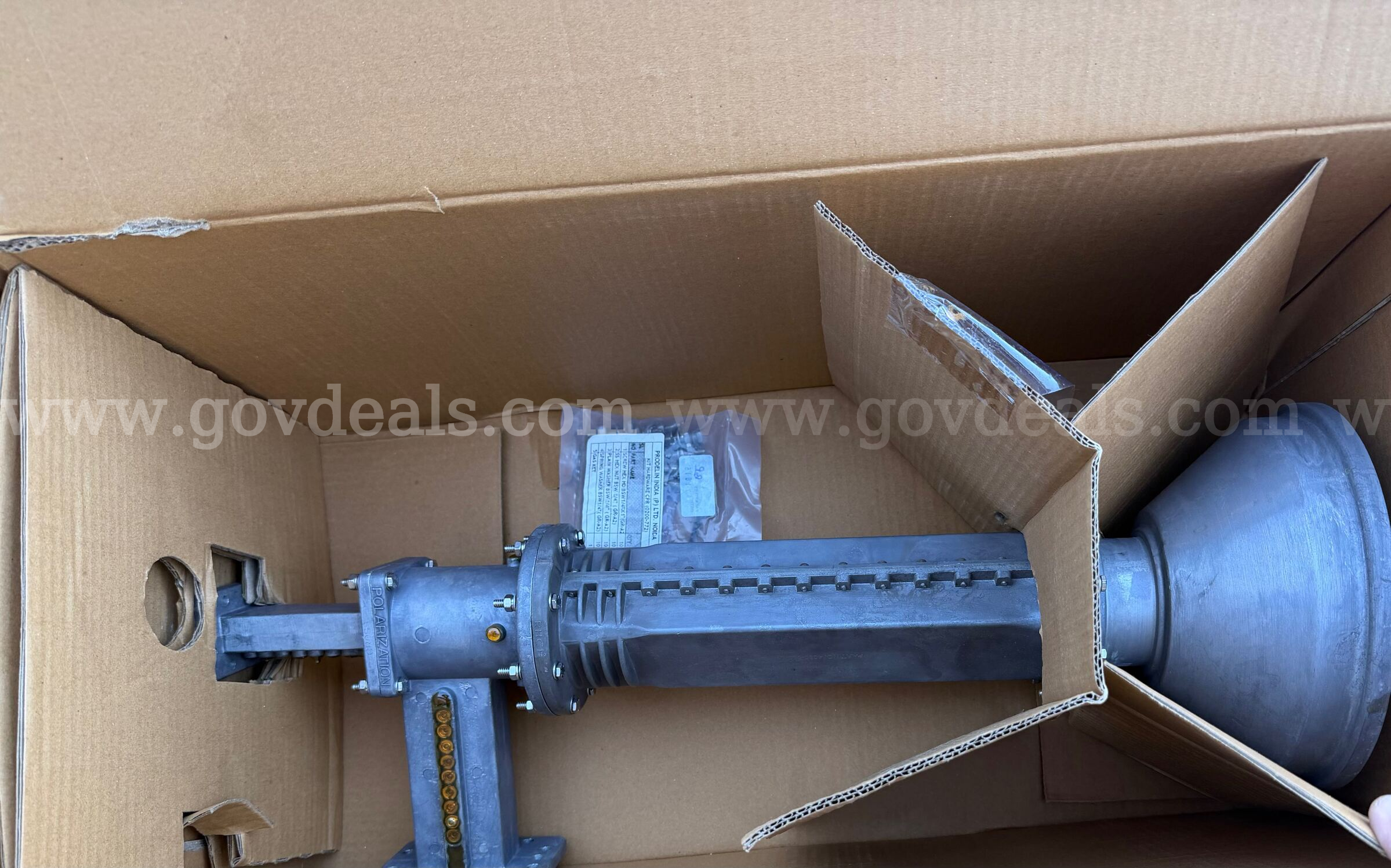 PRODELIN GENERAL DYNAMICS CIRCULAR C BAND 800 MHz TX/RX FEED 0800-1305 *WILL SHIP*  800 Government Surplus Auction - Photo #2