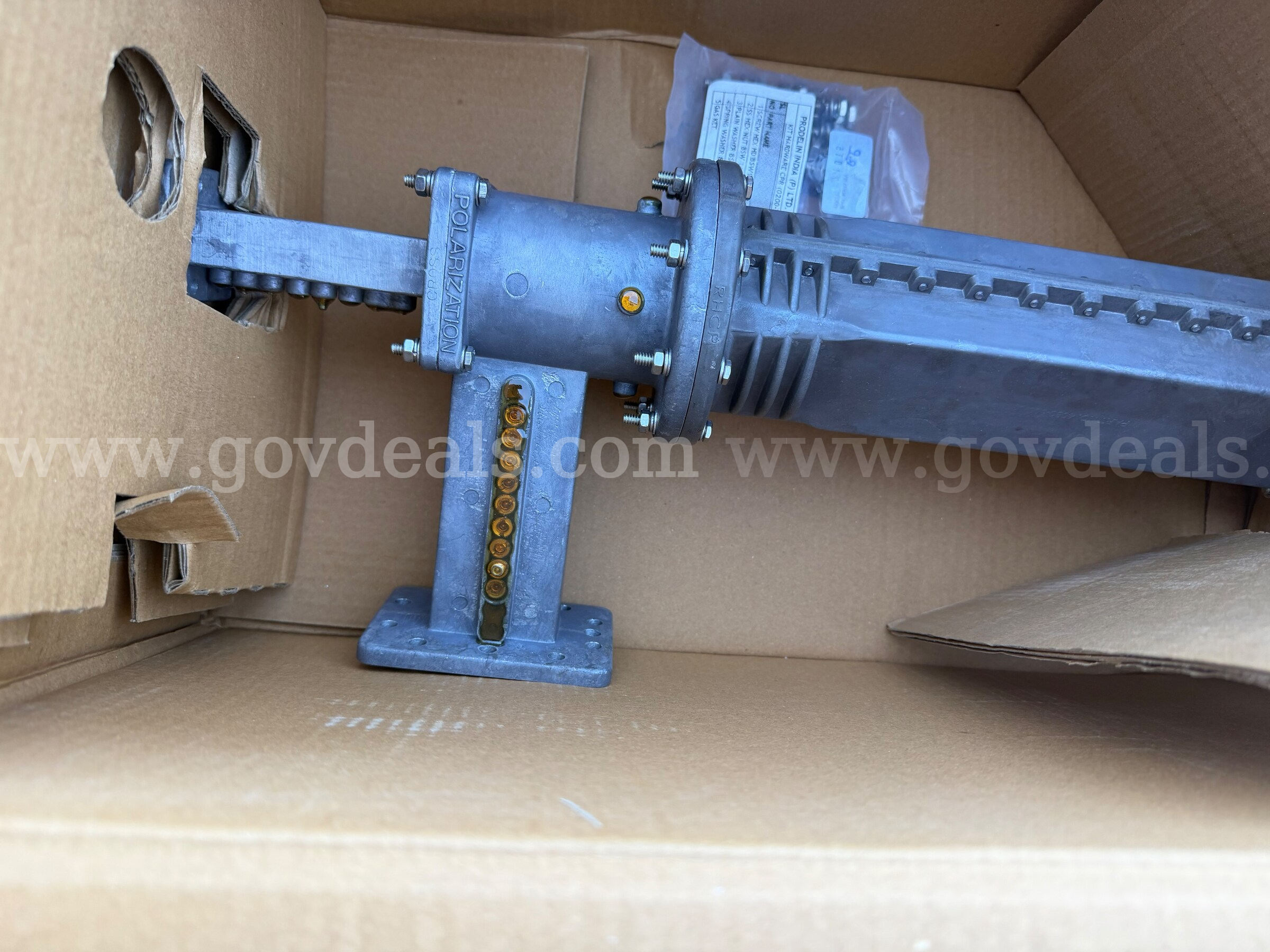 PRODELIN GENERAL DYNAMICS CIRCULAR C BAND 800 MHz TX/RX FEED 0800-1305 *WILL SHIP*  800 Government Surplus Auction - Photo #3