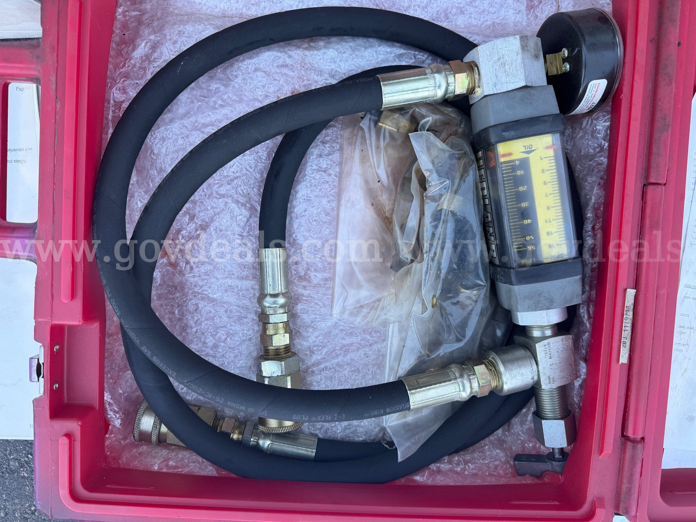 KENT-MOORE MILLER SPECIAL TOOLS TRUCK POWER STEERING SYSTEM ANALIZER COMPLET IN ORIGINAL CASE ITS LOOKS LIKE NEVER USED Case  Government Surplus Auction - Photo #3